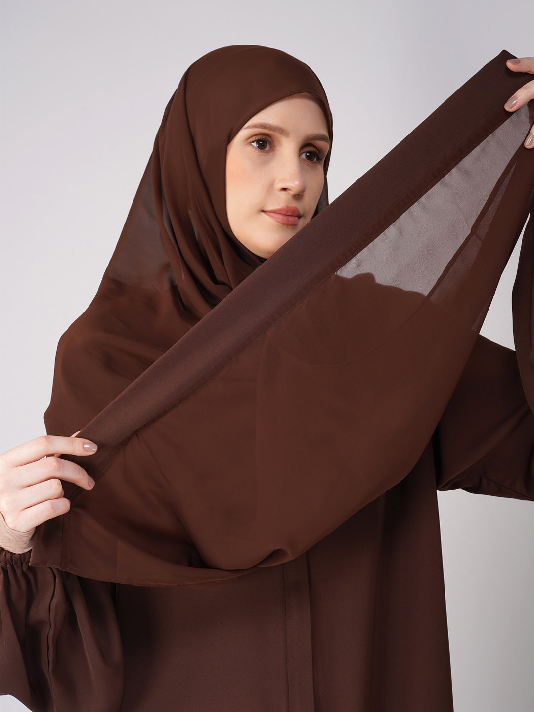 Classic Front Open Abaya Set - Main Image