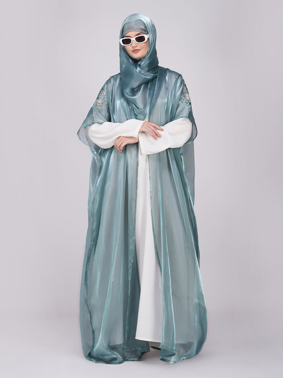 Rahila Cape Handwork Abaya Set
