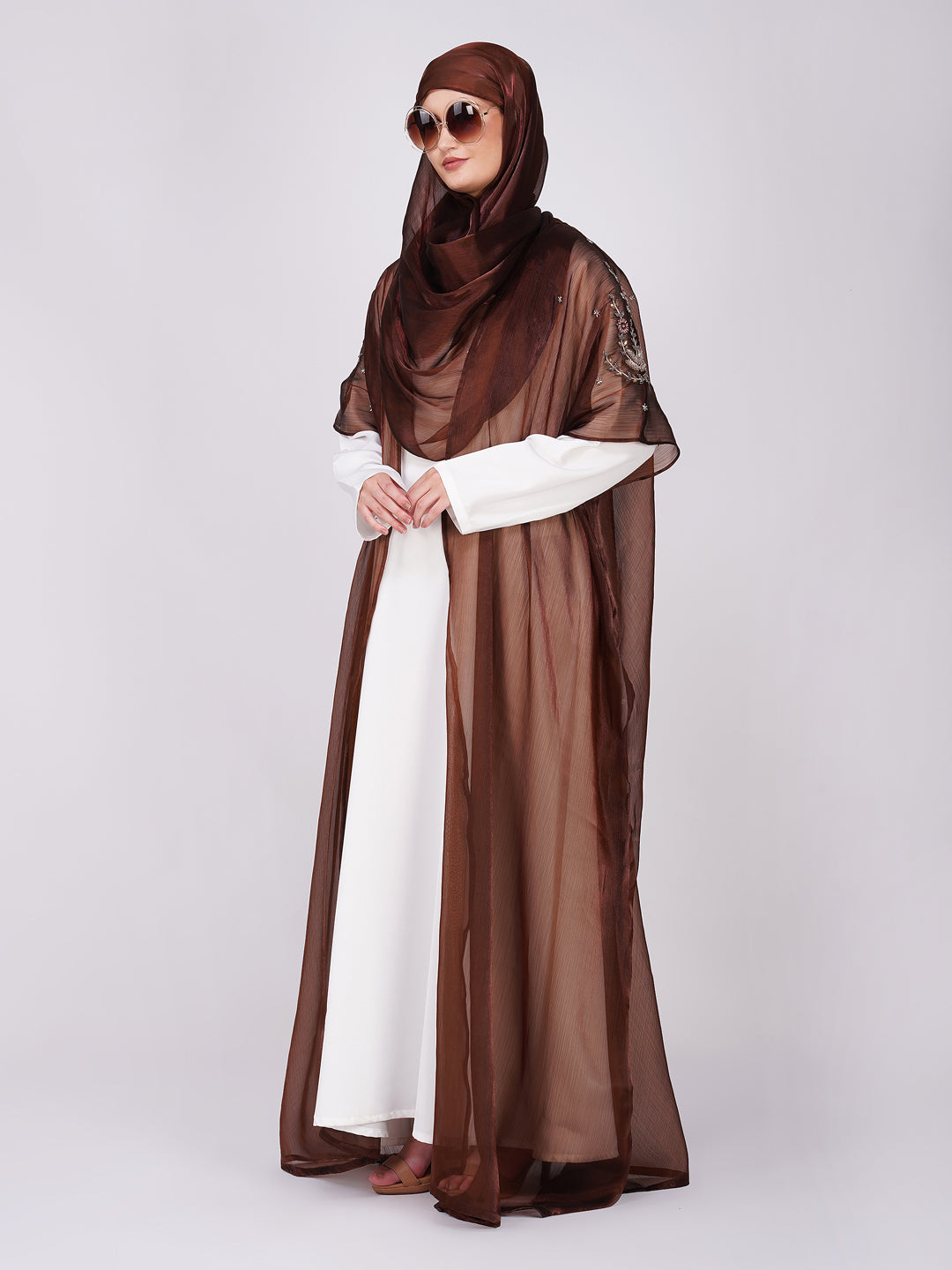 Rahila Cape Handwork Abaya Set