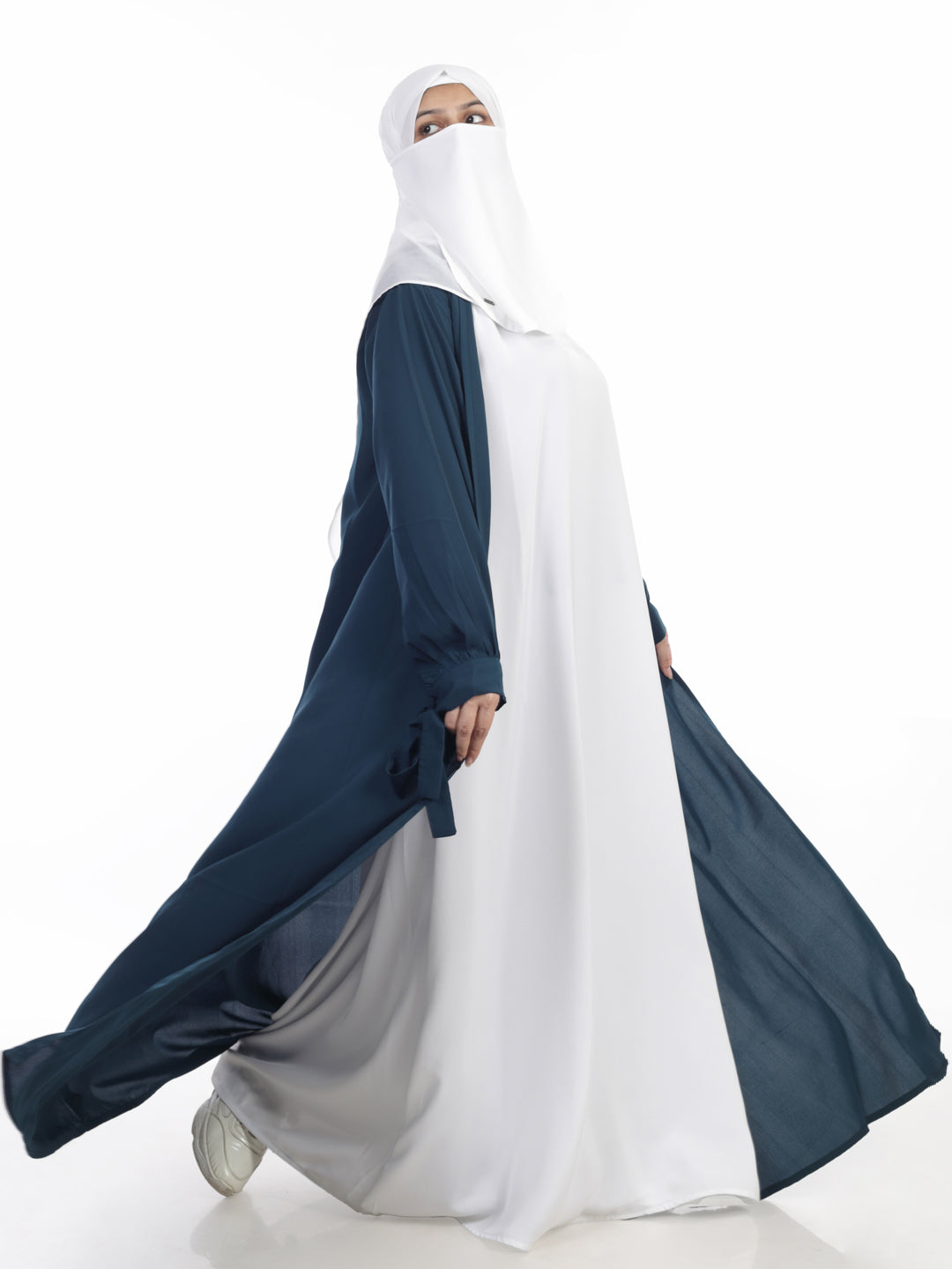 Firdous Shrug Double Layer Abaya Set