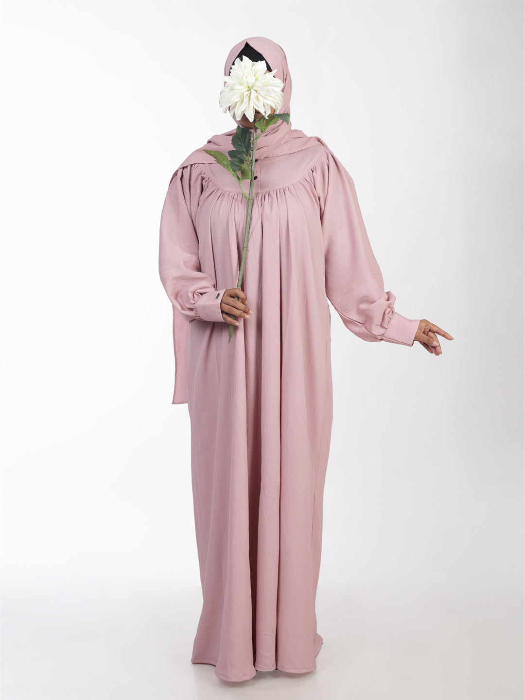 Yoke Gather Abaya Set