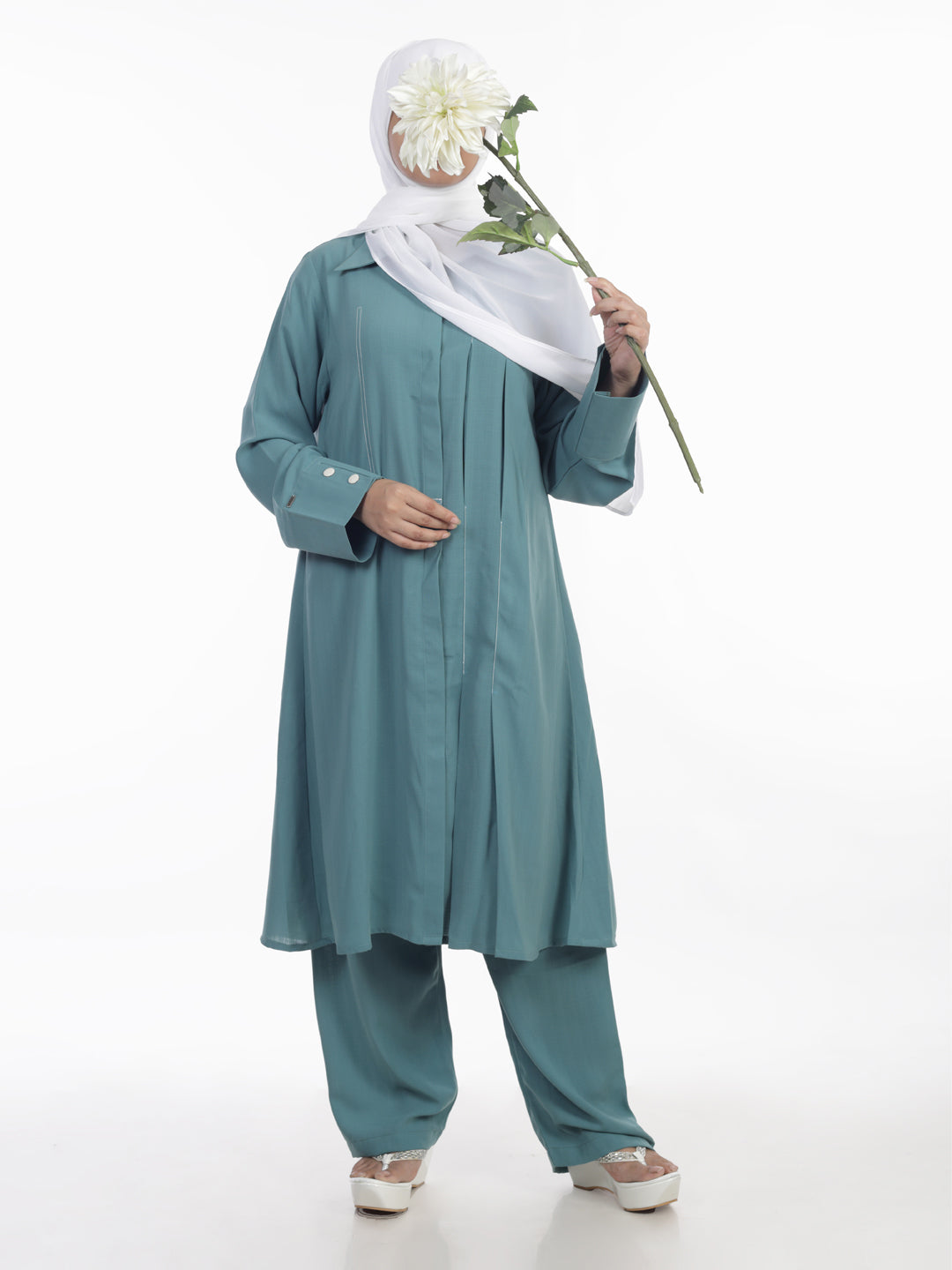 Saba Stitch Line Pleated Co Ord Set