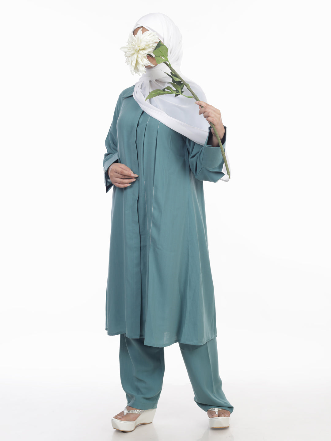 Saba Stitch Line Pleated Co Ord Set