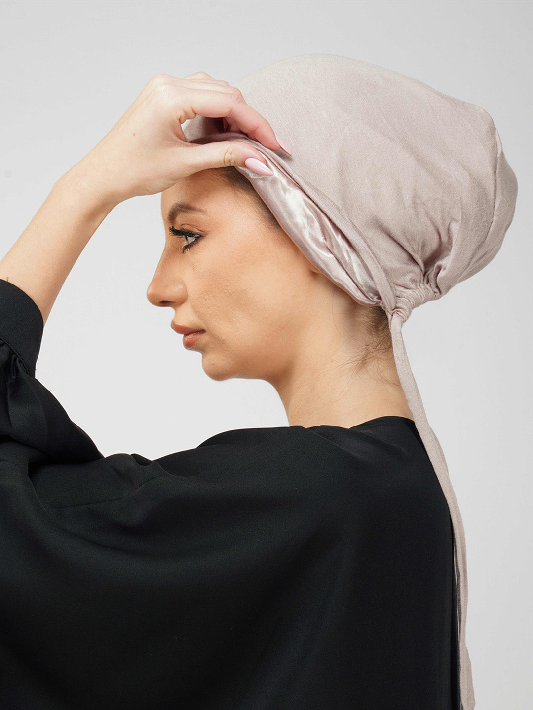 Satin Lined Full Coverage Head Cap