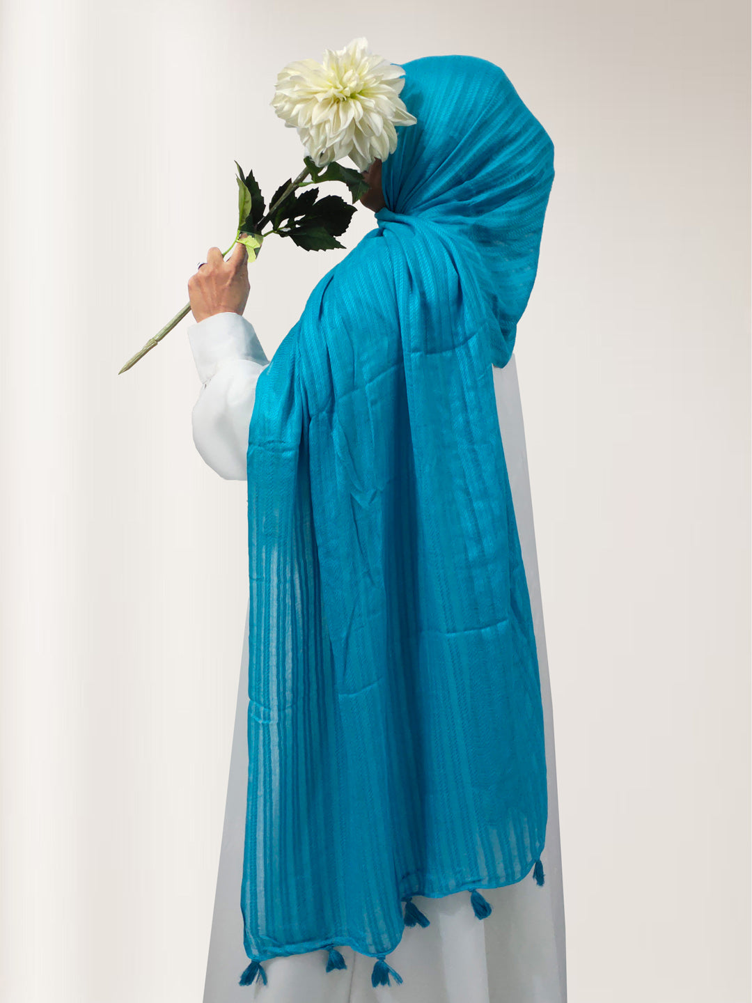 Naira Cotton Viscose Tassel Hijab