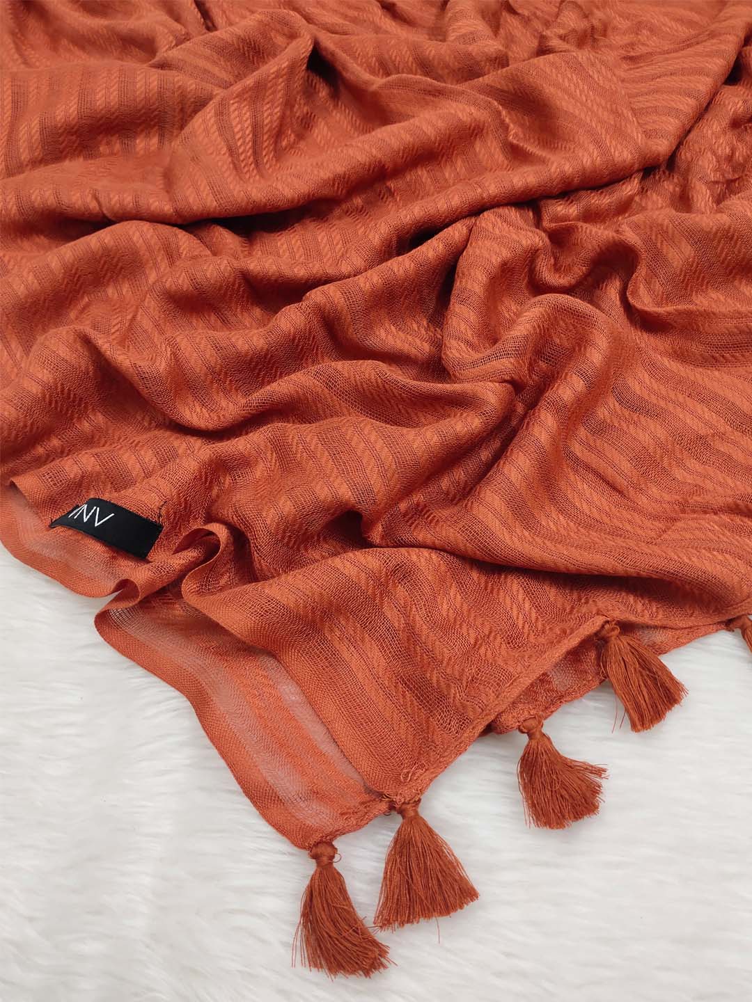 Naira Cotton Viscose Tassel Hijab