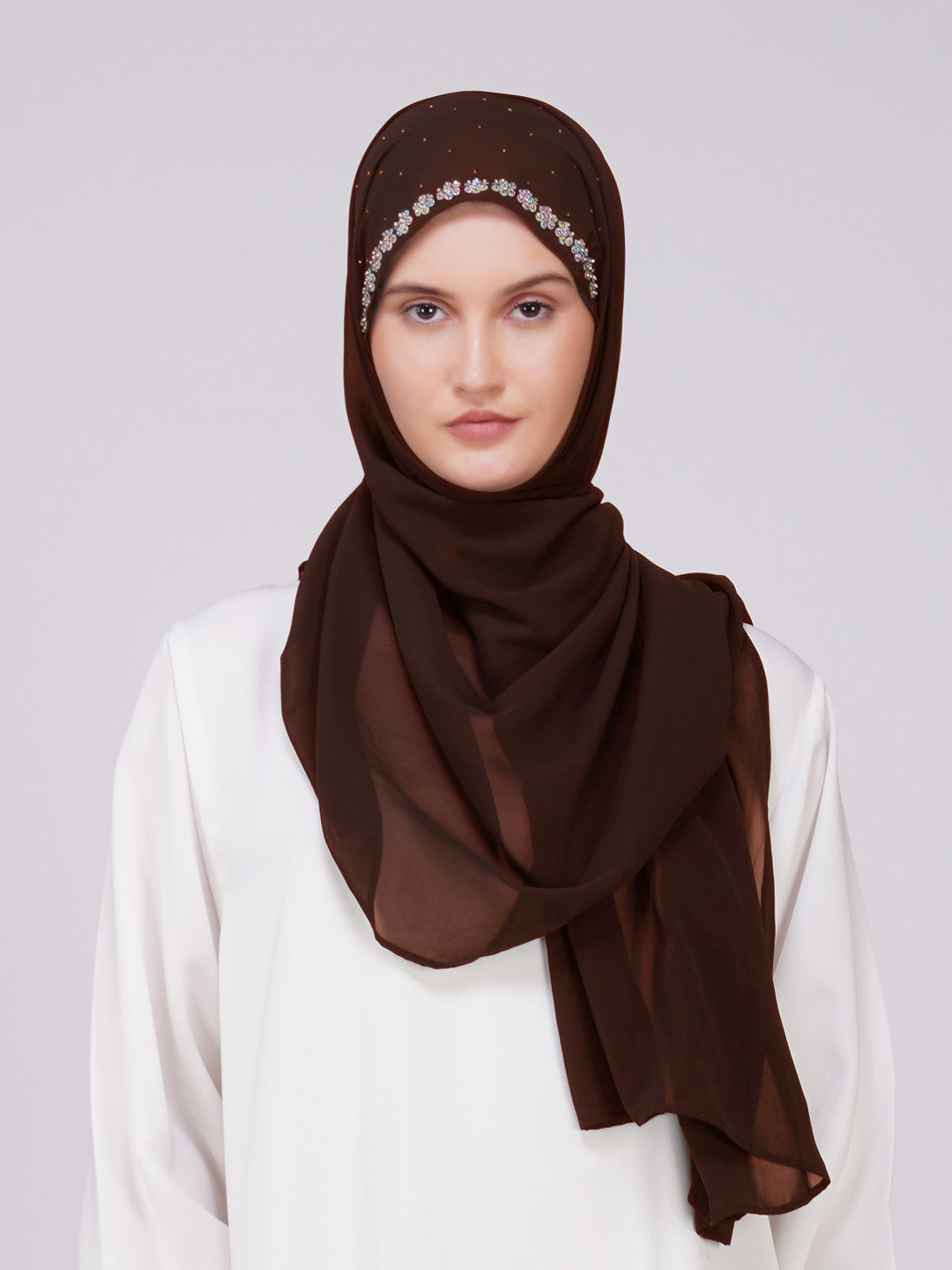 Fatima Hijab - Chocolate Brown