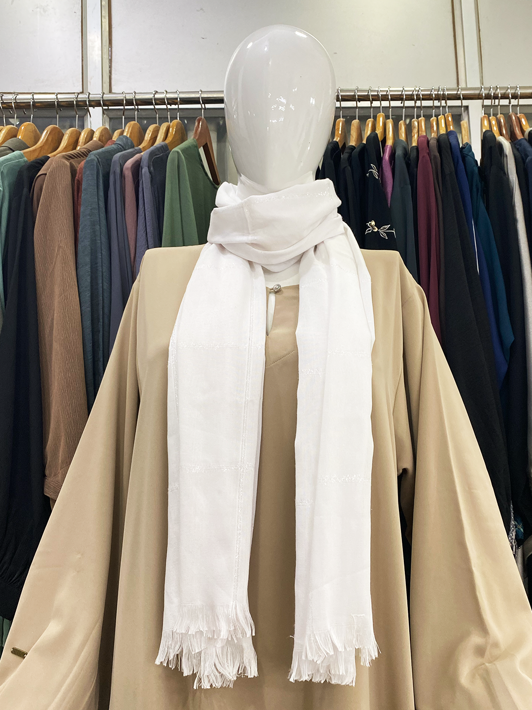 Cotton Check Hijab