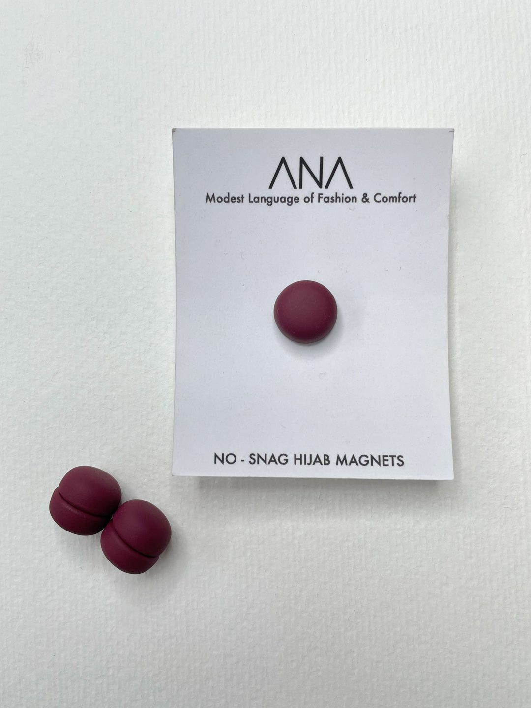 Round Matte Hijab Magnet-Set Of 2