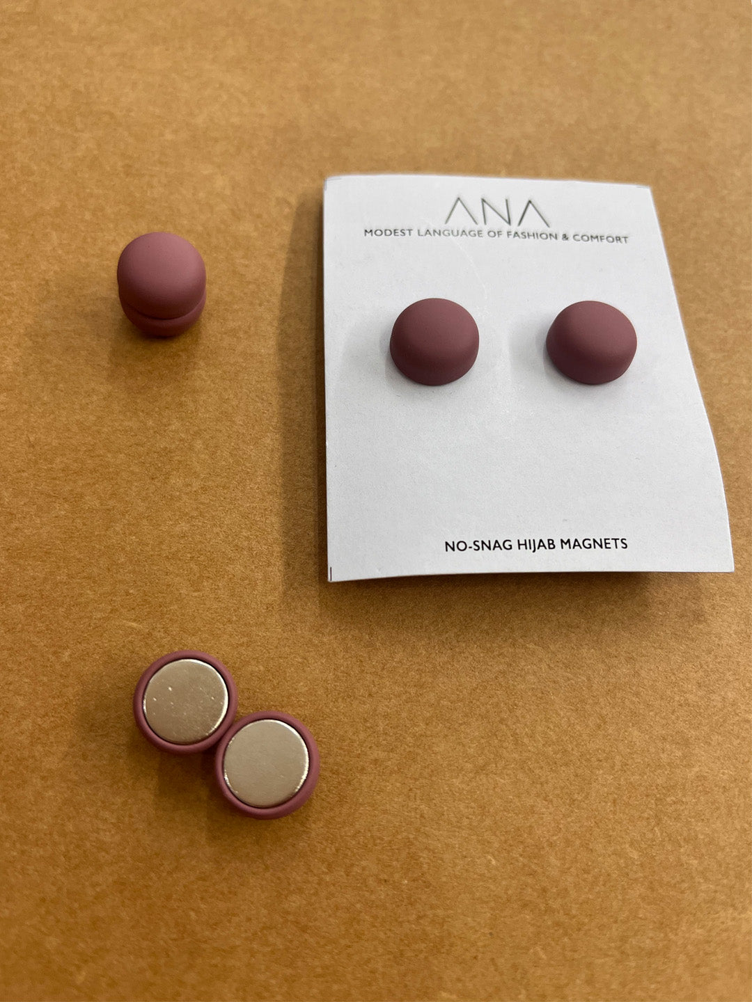 Round Matte Hijab Magnet-Set Of 2