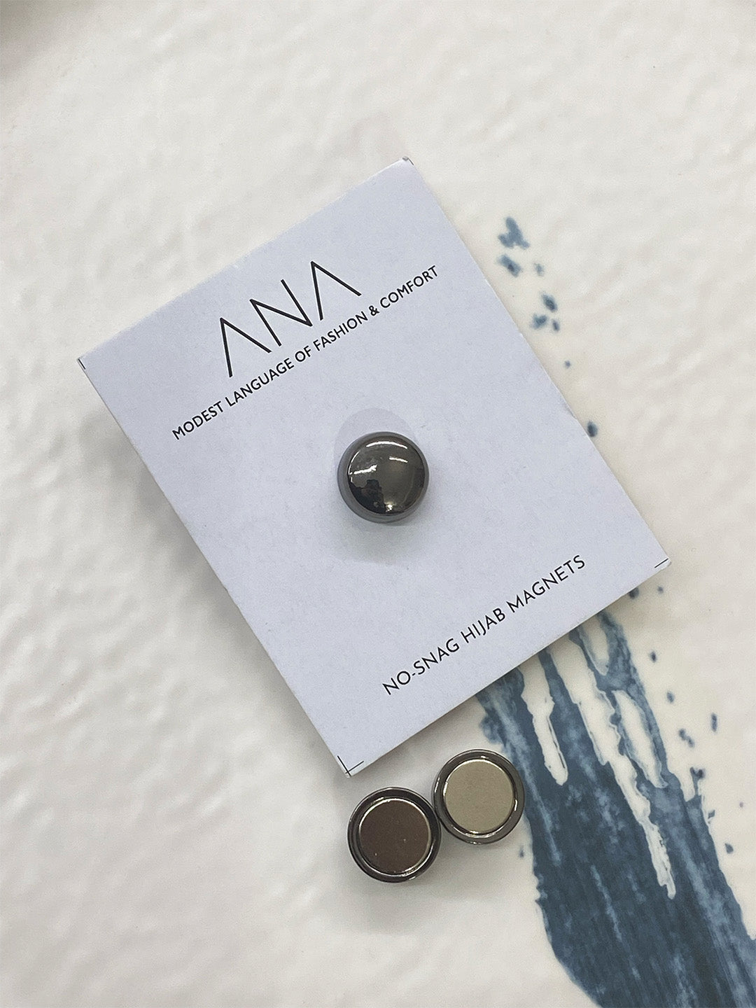 Round Metallic Hijab Magnet-Set of 2