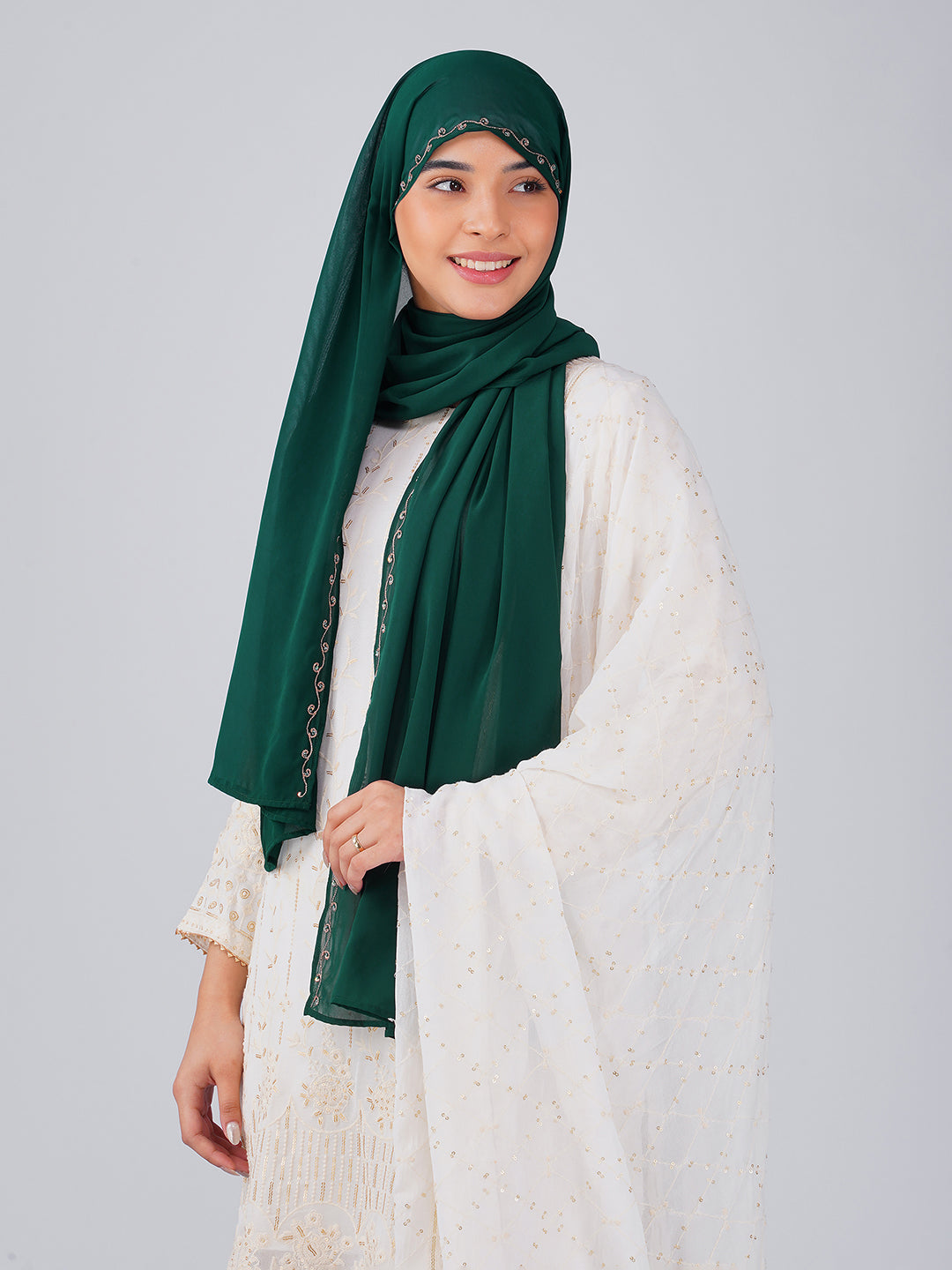 Noor Hijab - Bottle Green