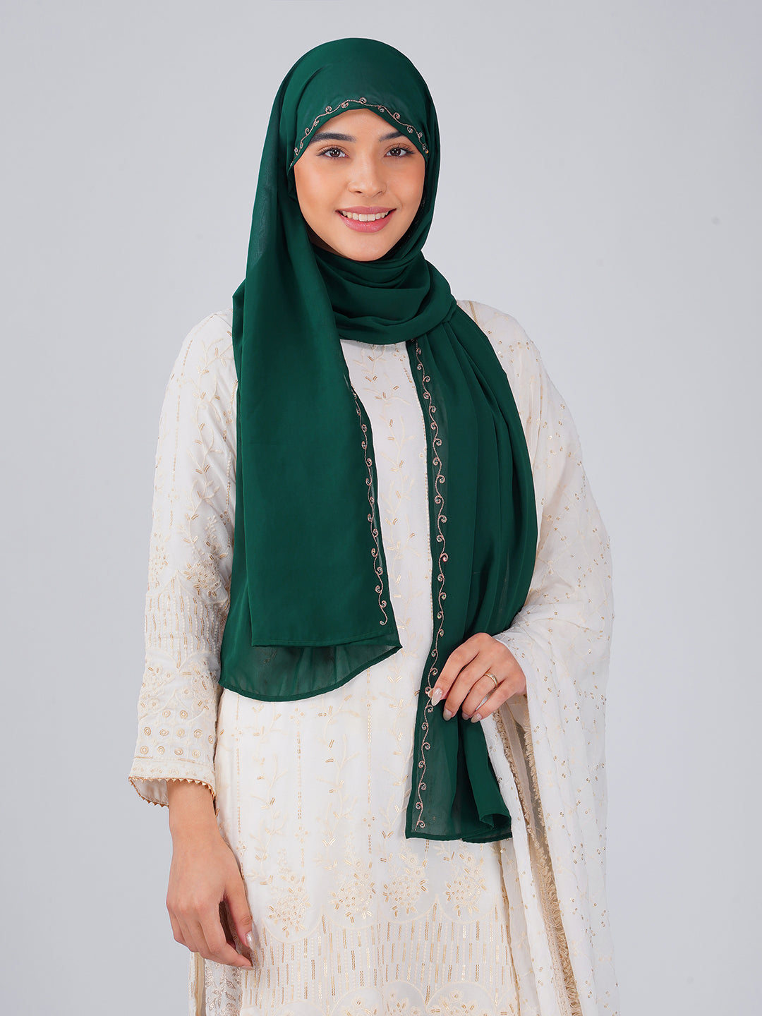 Noor Hijab - Bottle Green