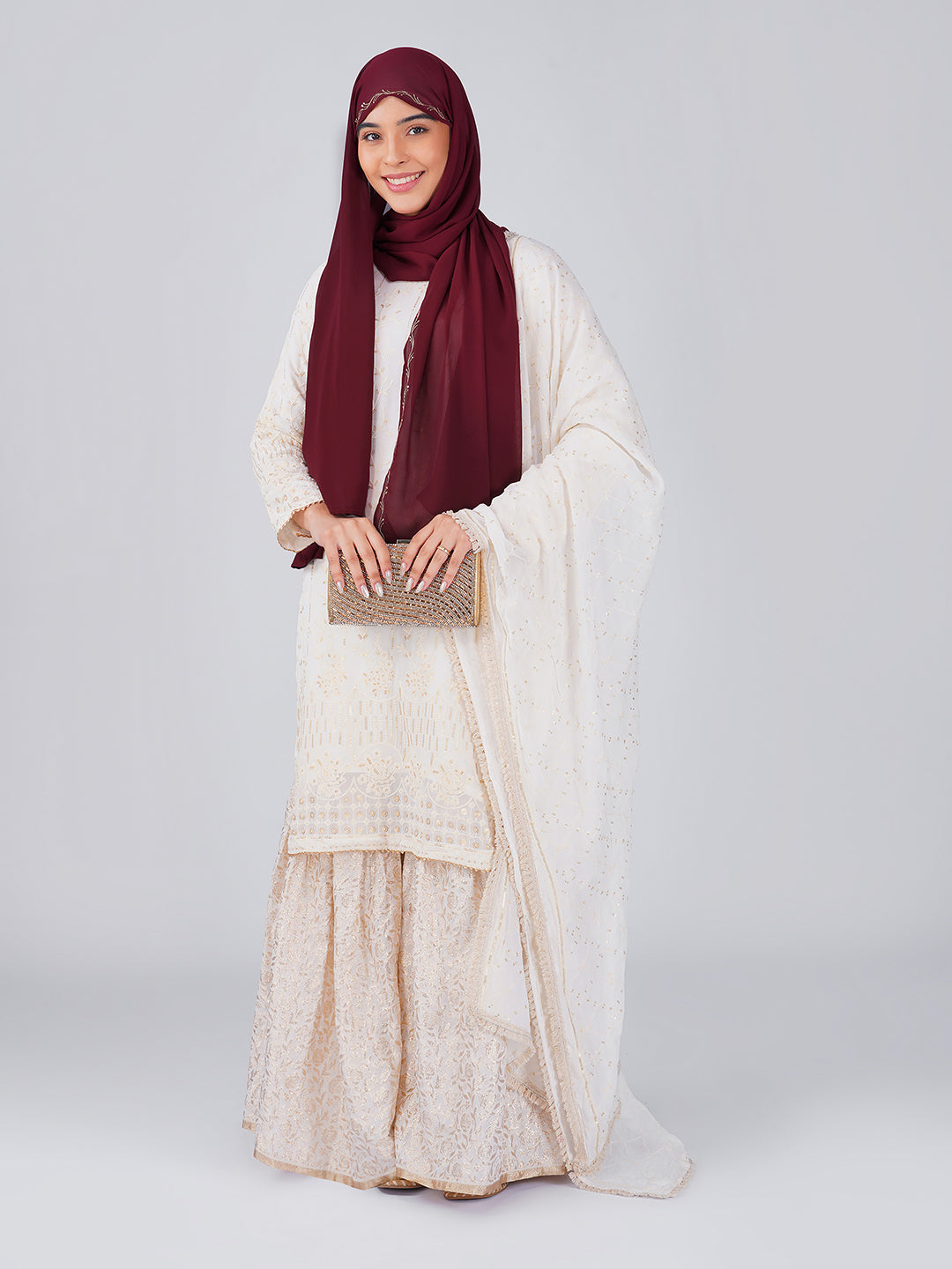 Noor Hijab - Maroon