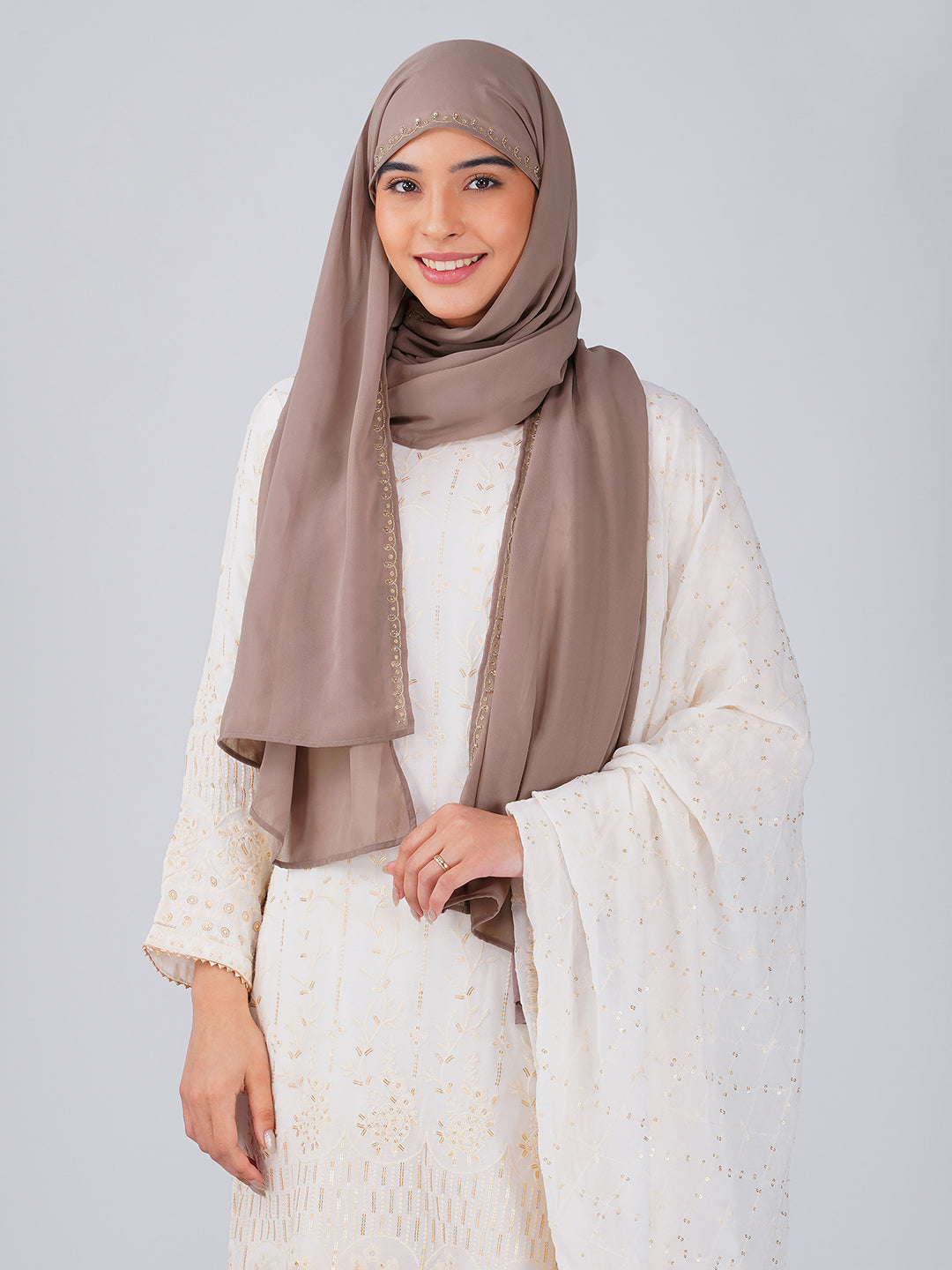Noor Hijab - Taupe