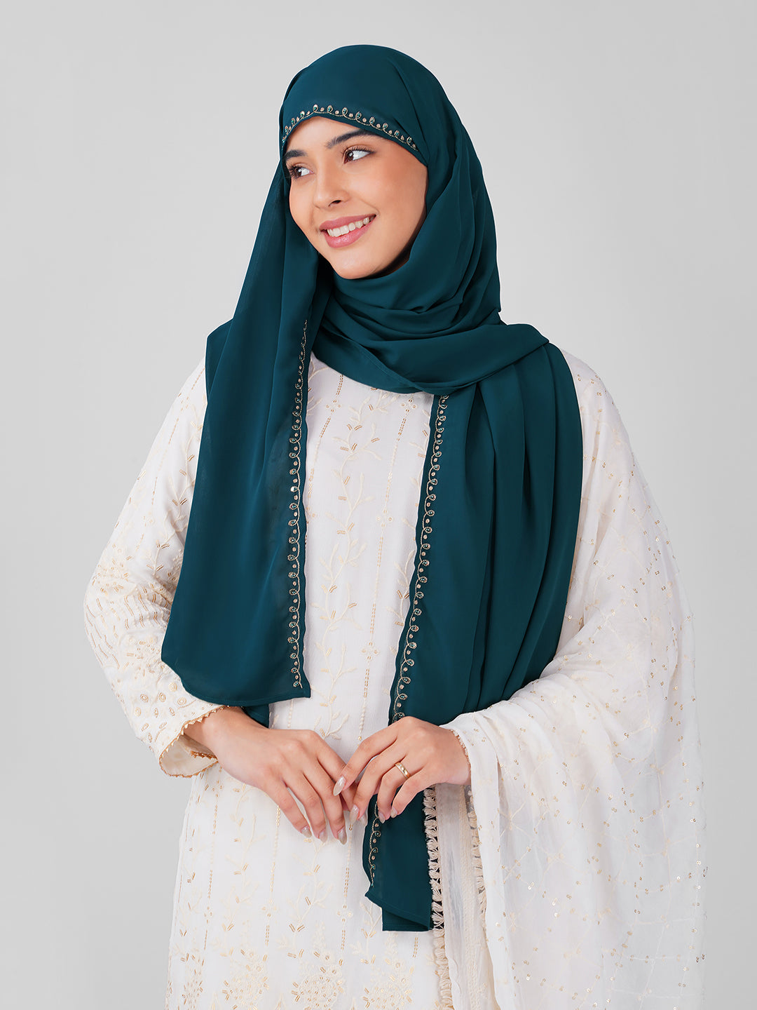 Noor Hijab - Teal Blue