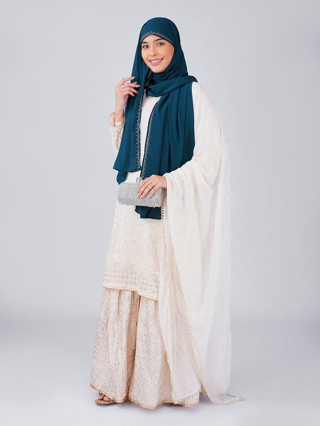 Noor Hijab - Teal Blue