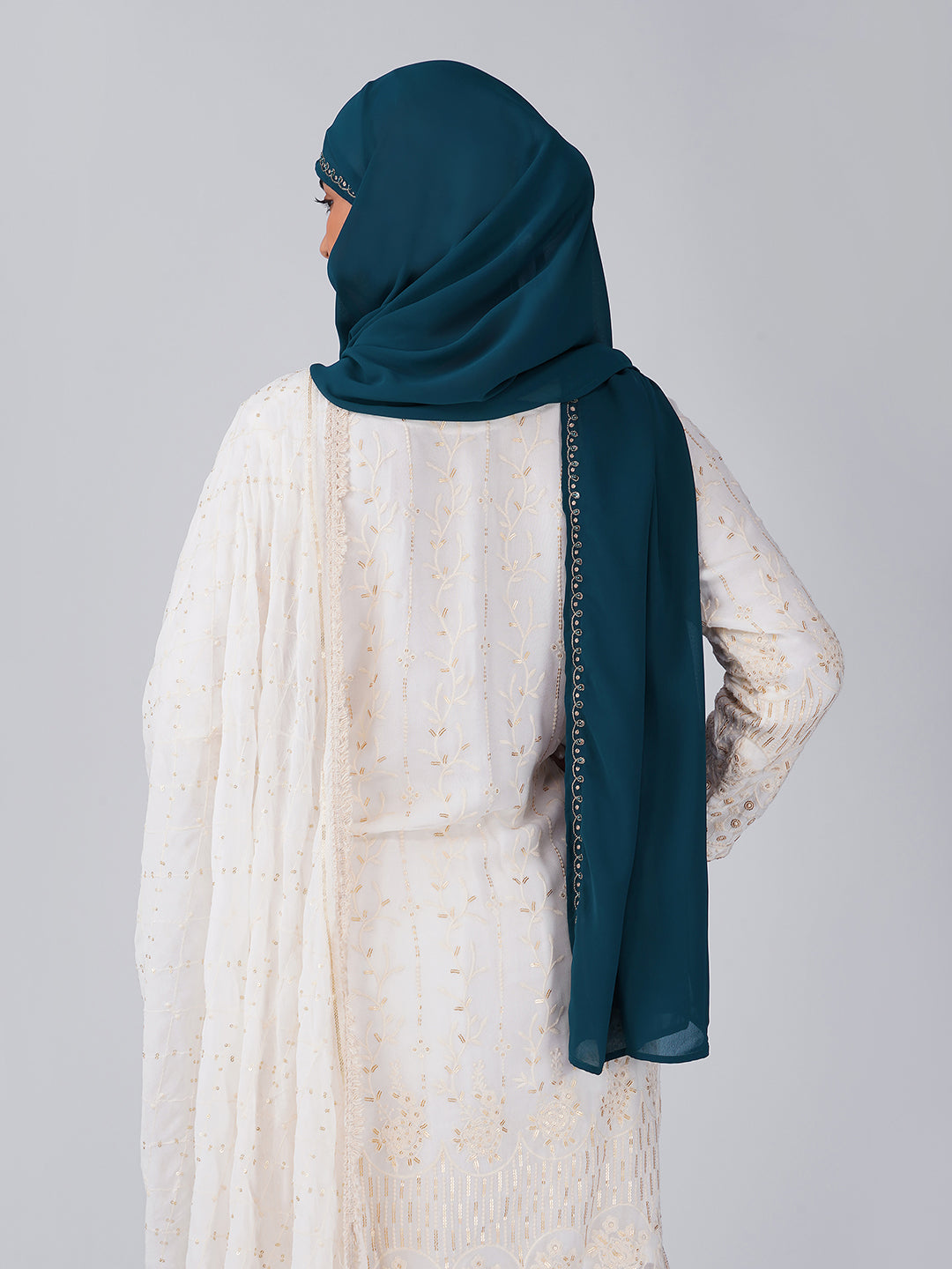 Noor Hijab - Teal Blue