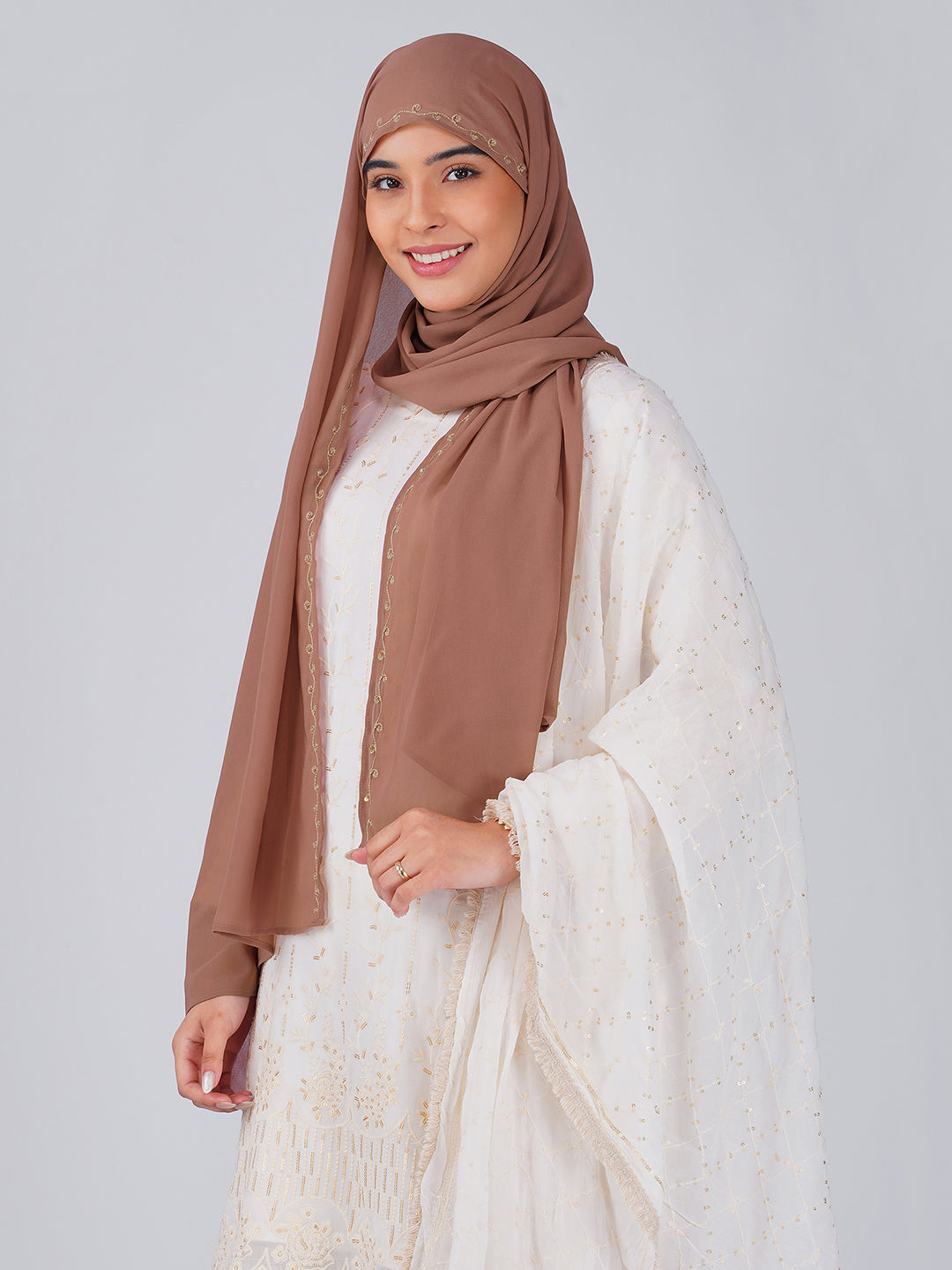 Noor Hijab - Brick Brown