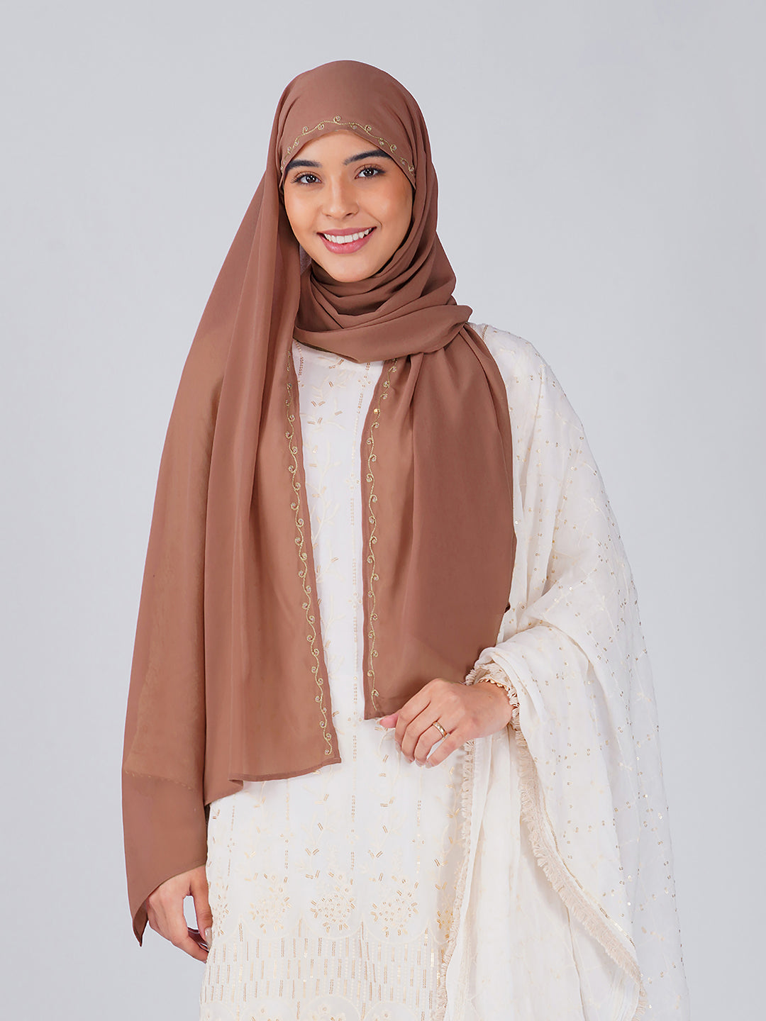 Noor Hijab - Brick Brown