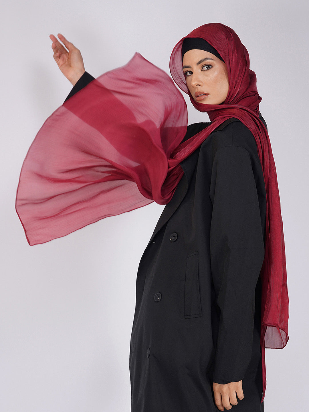 Malika Organza Shimmer Hijab