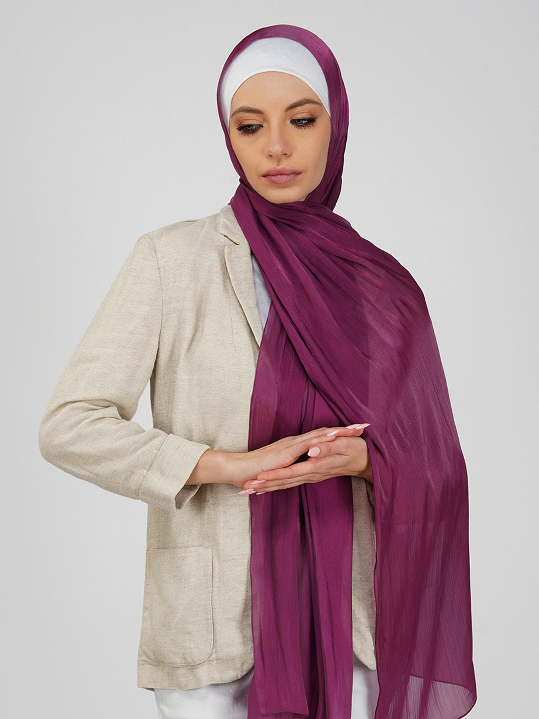 Malika Organza Shimmer Hijab