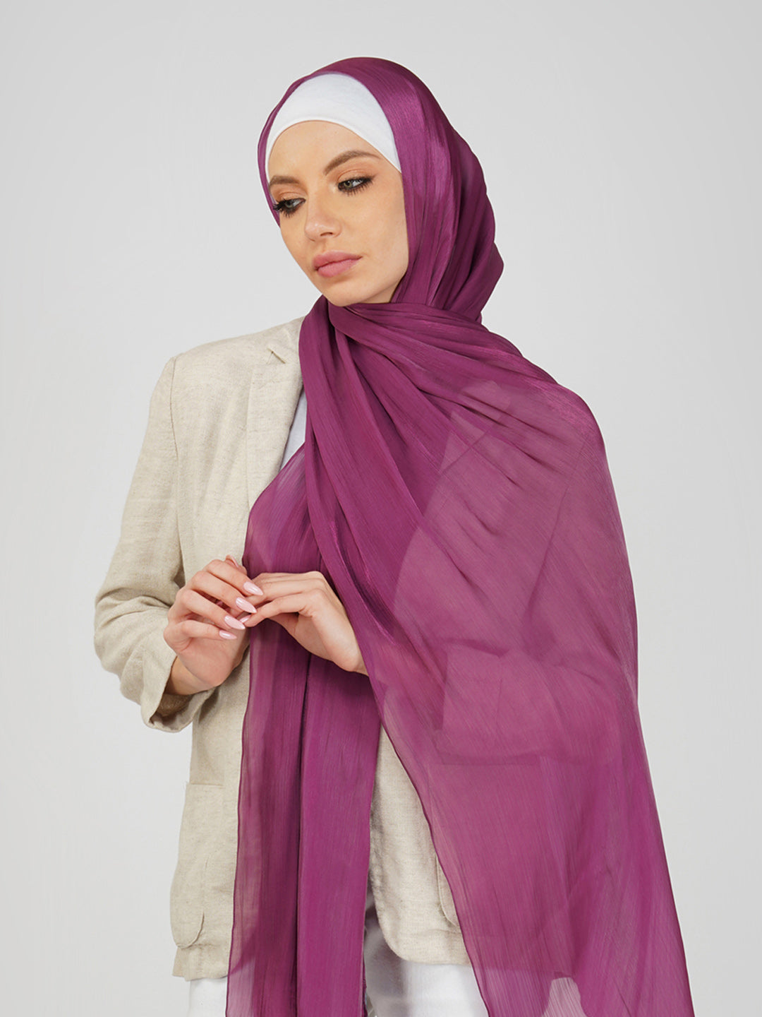 Malika Organza Shimmer Hijab