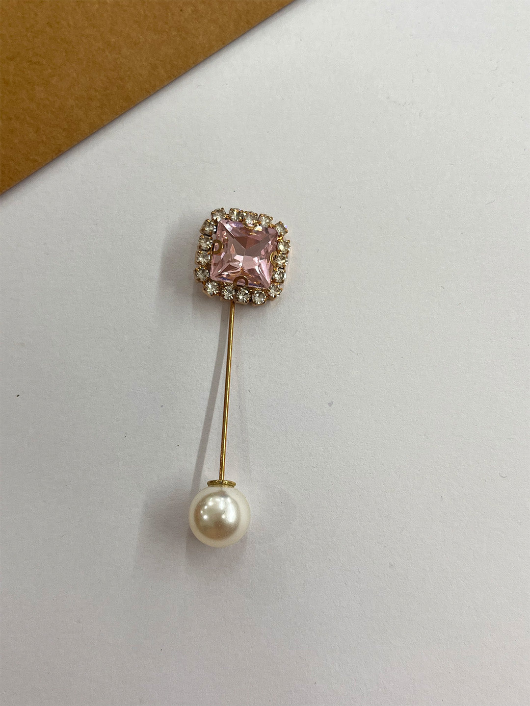 Crystal Pearl Pin-Set of 4