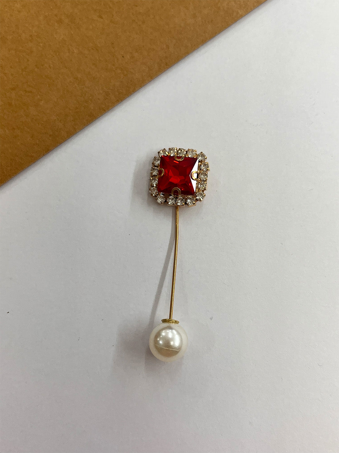 Crystal Pearl Pin-Set of 4