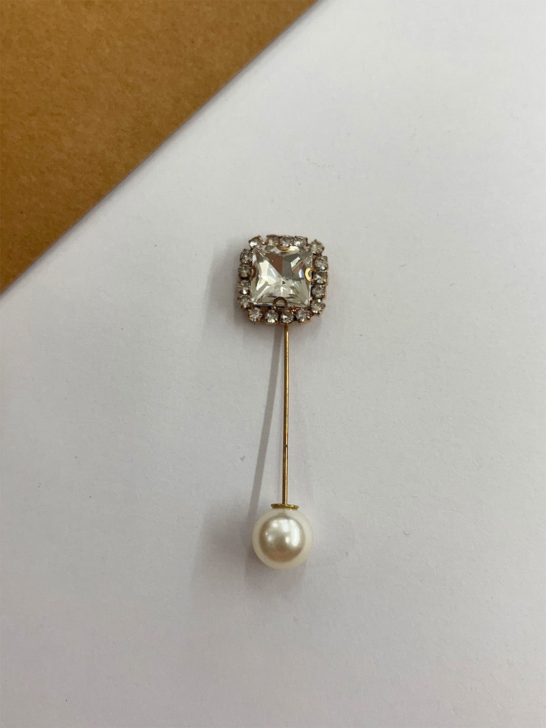 Crystal Pearl Pin-Set of 4