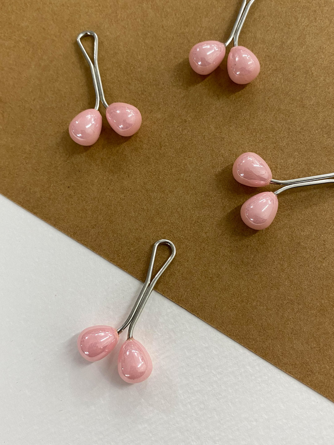 Drop Pearl Glider Pin-Set Of 5