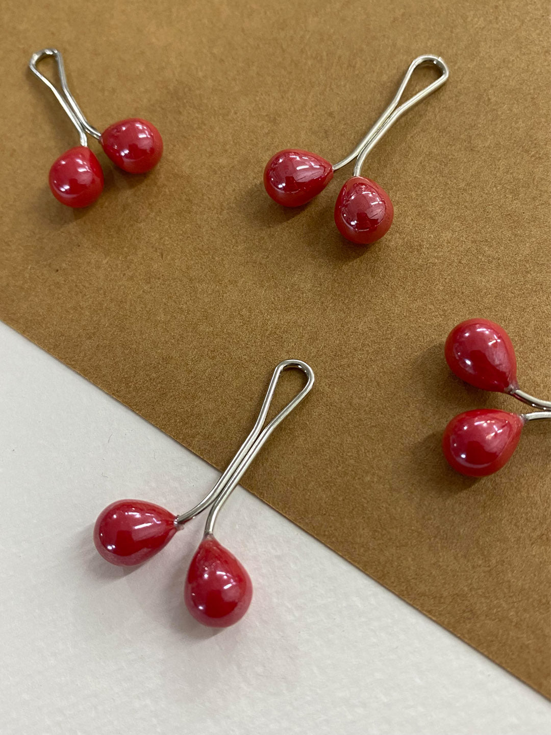 Drop Pearl Glider Pin-Set Of 5