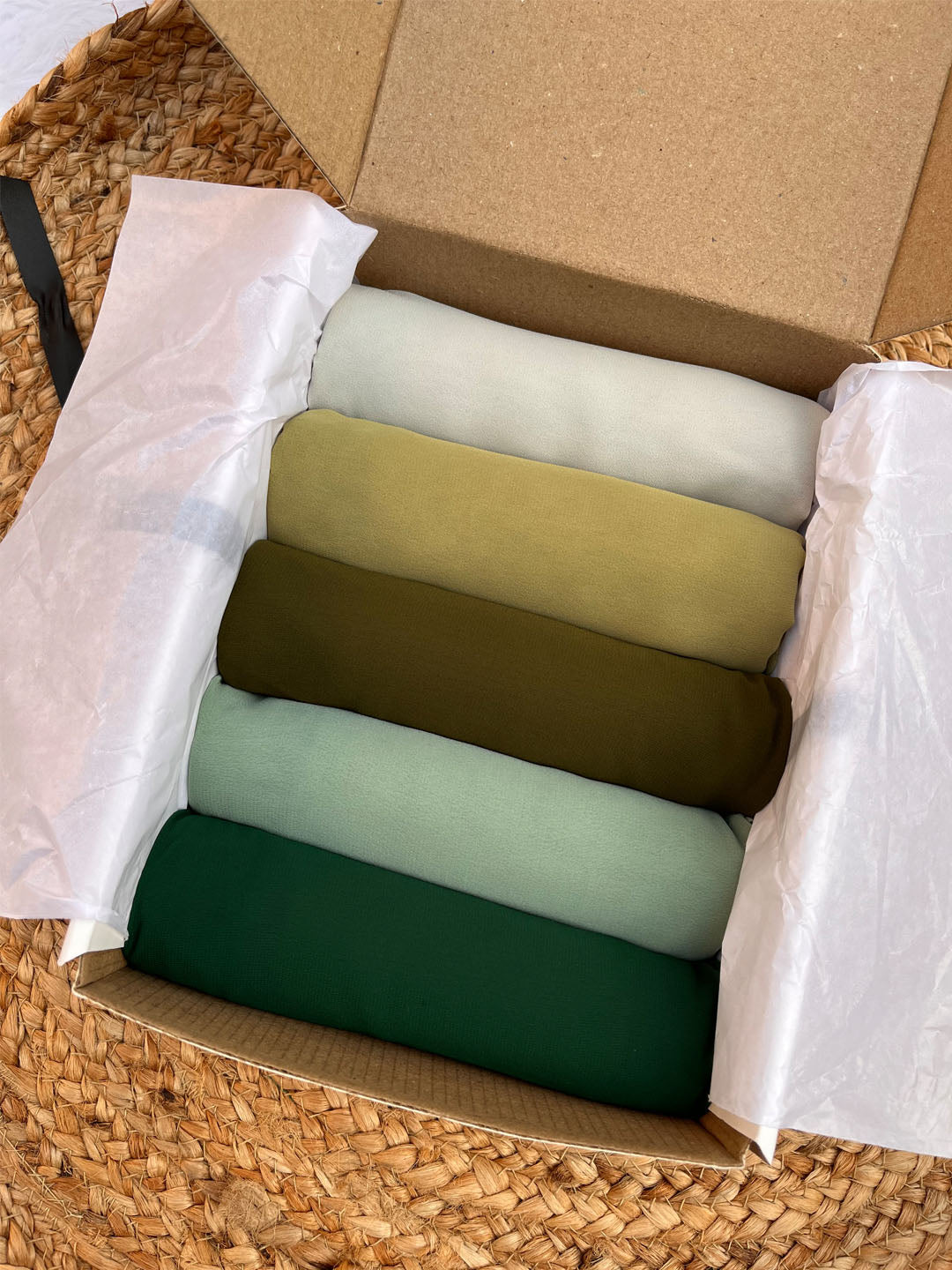 Premium Soft Georgette Hijab-Set Of 5