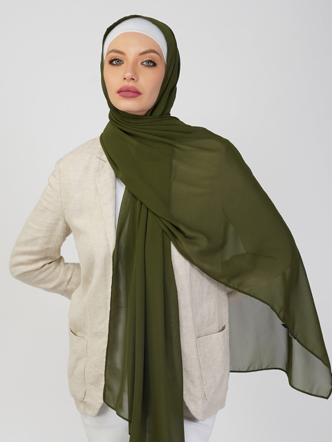 Premium Soft Georgette Hijab-Set Of 5