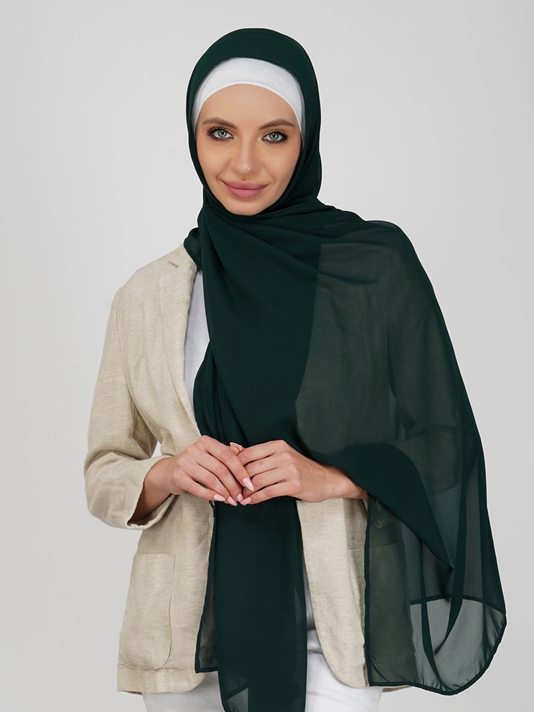 Premium Soft Georgette Hijab-Set Of 5