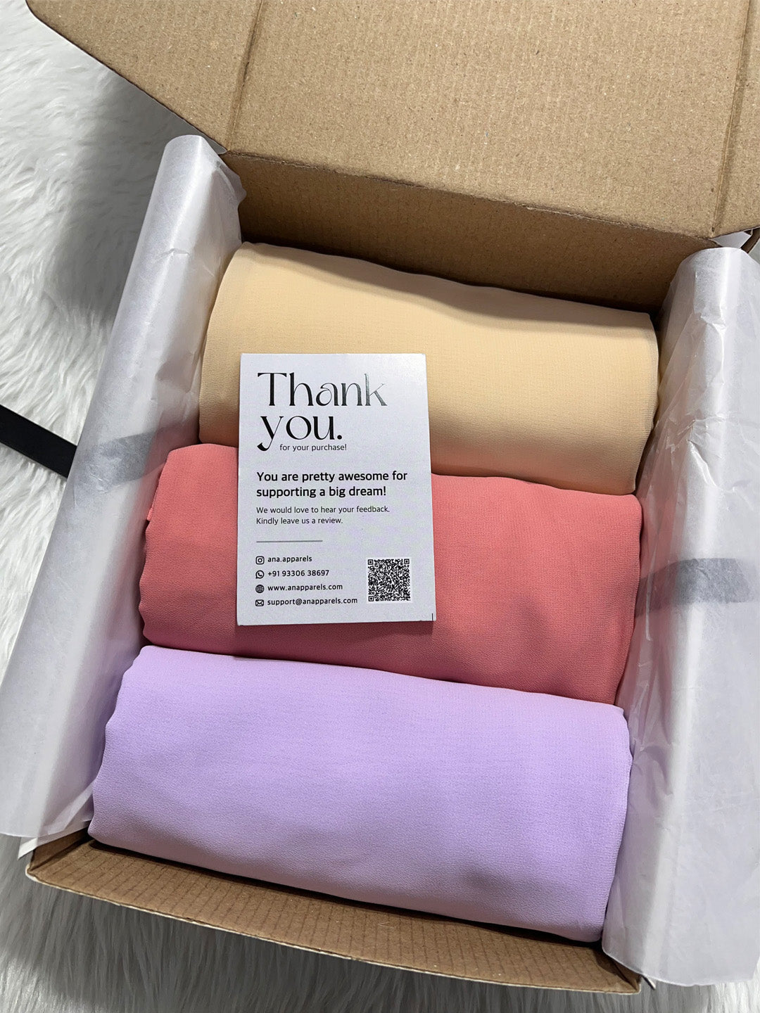 Premium Soft Georgette Hijab-Set Of 3