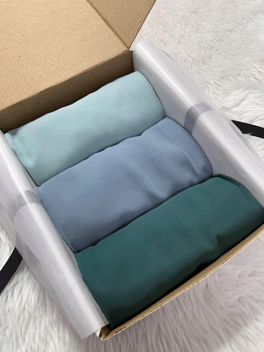 Premium Soft Georgette Hijab-Set Of 3