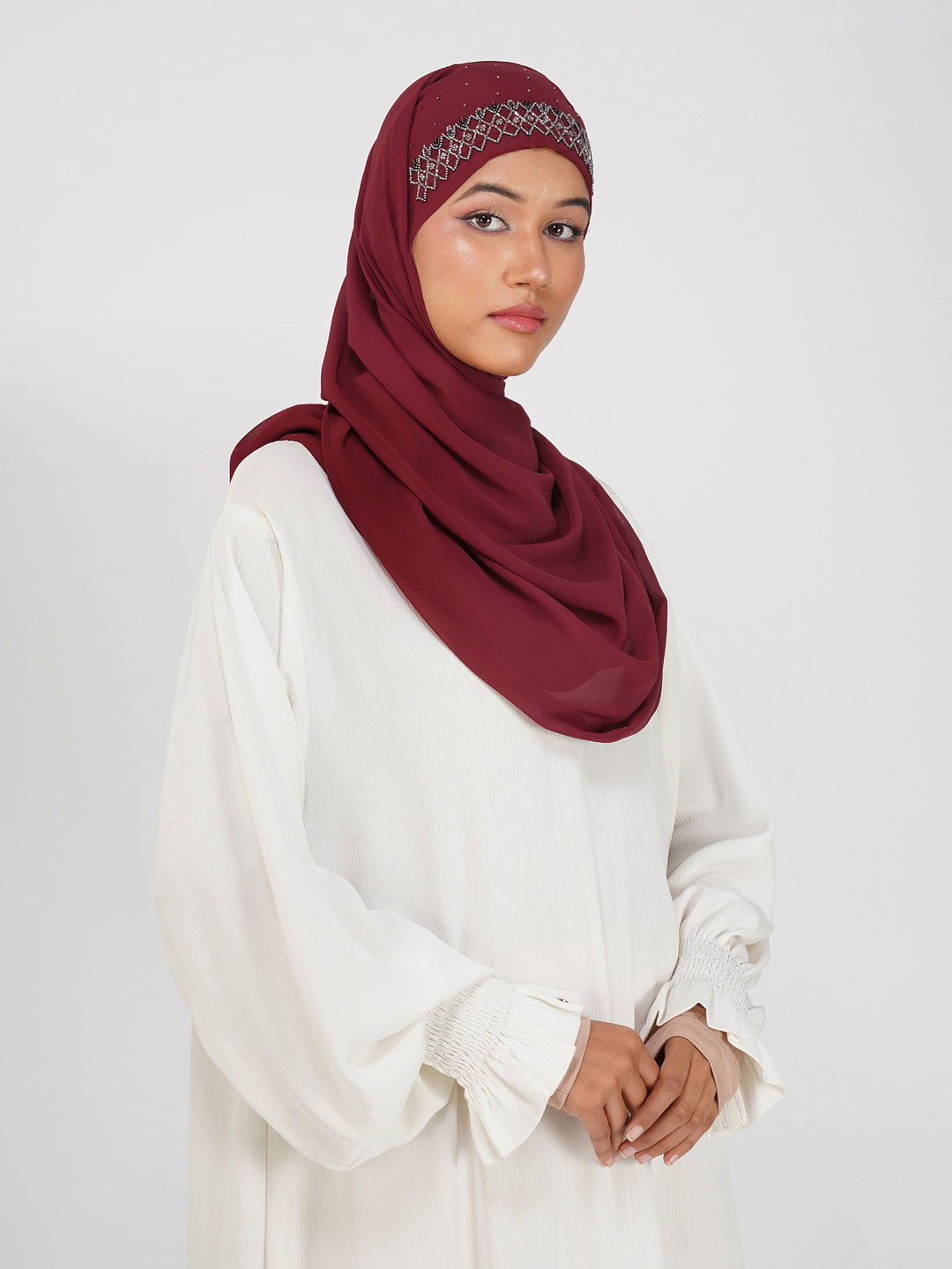 Zahra Hijab - Maroon