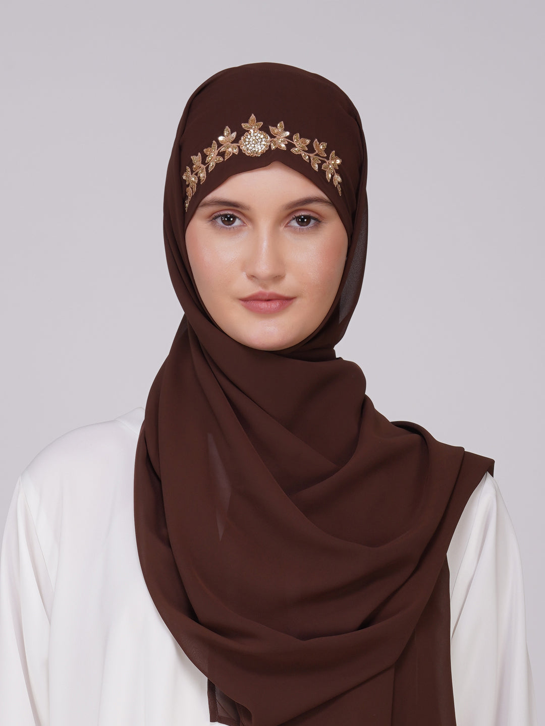 Zahra Hijab - Chocolate Brown
