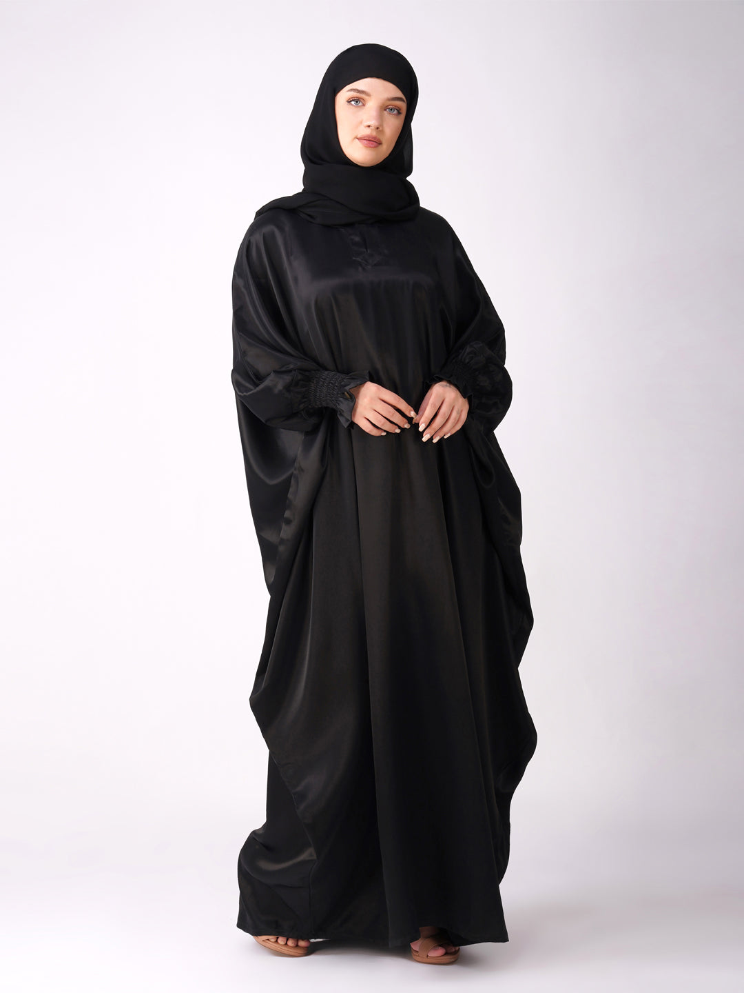 Qamarun Black Kaftan Set