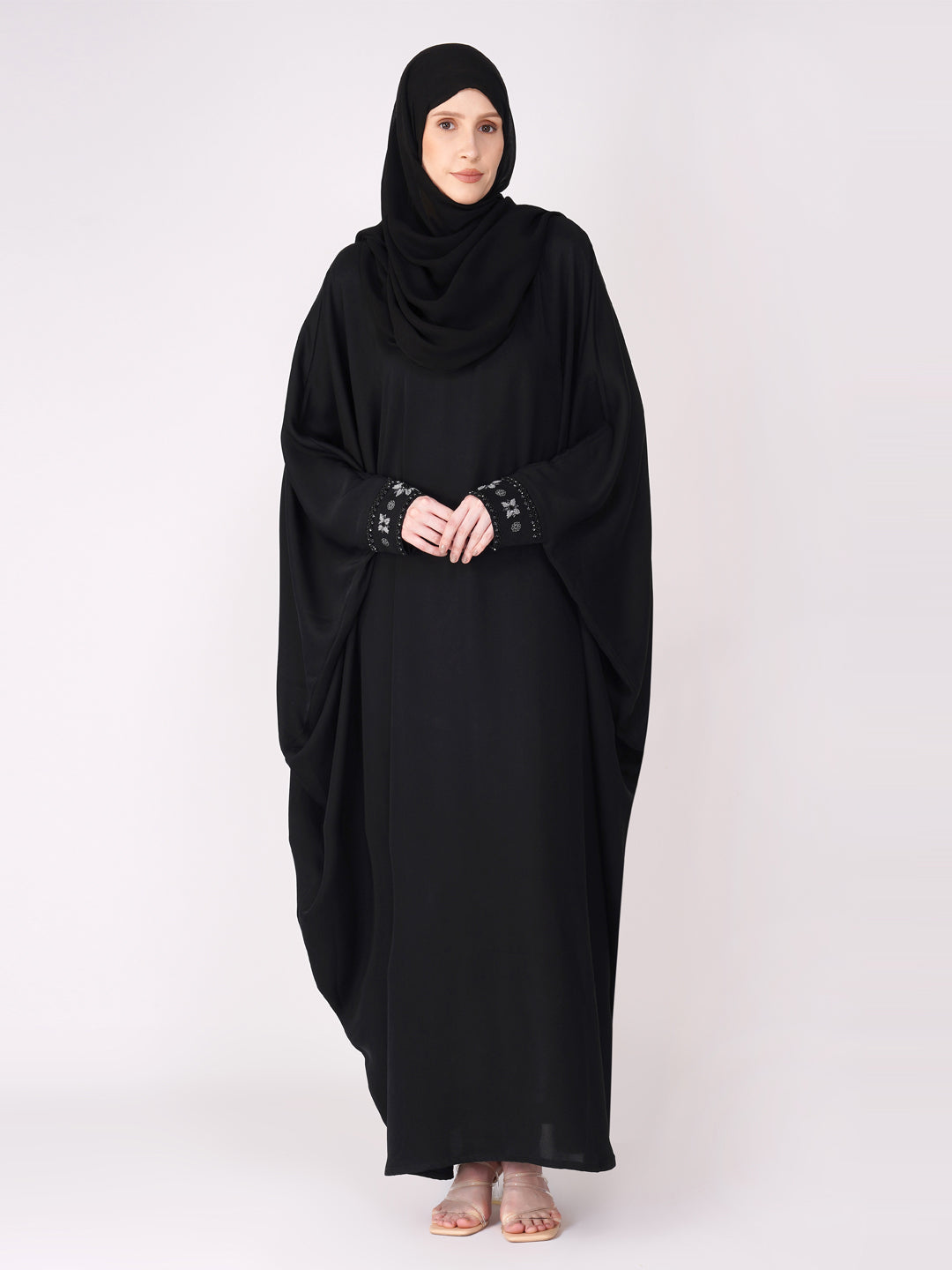 Hoor Kaftan With Handwork Detail At Cuff