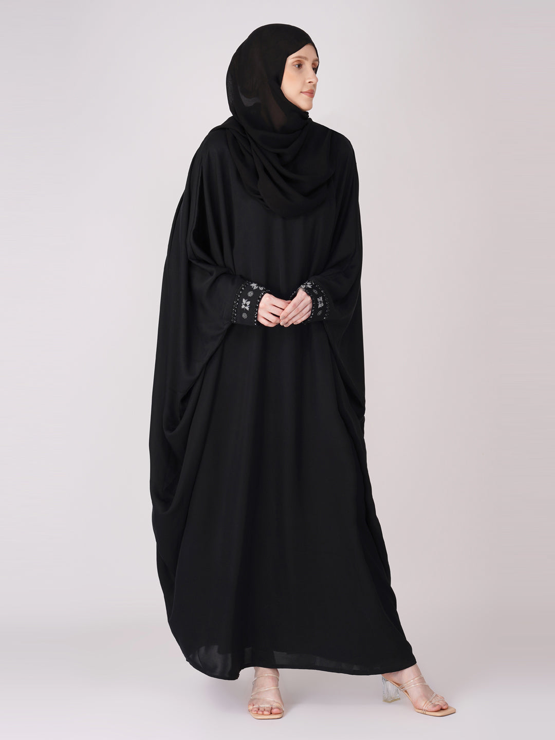 Hoor Kaftan With Handwork Detail At Cuff