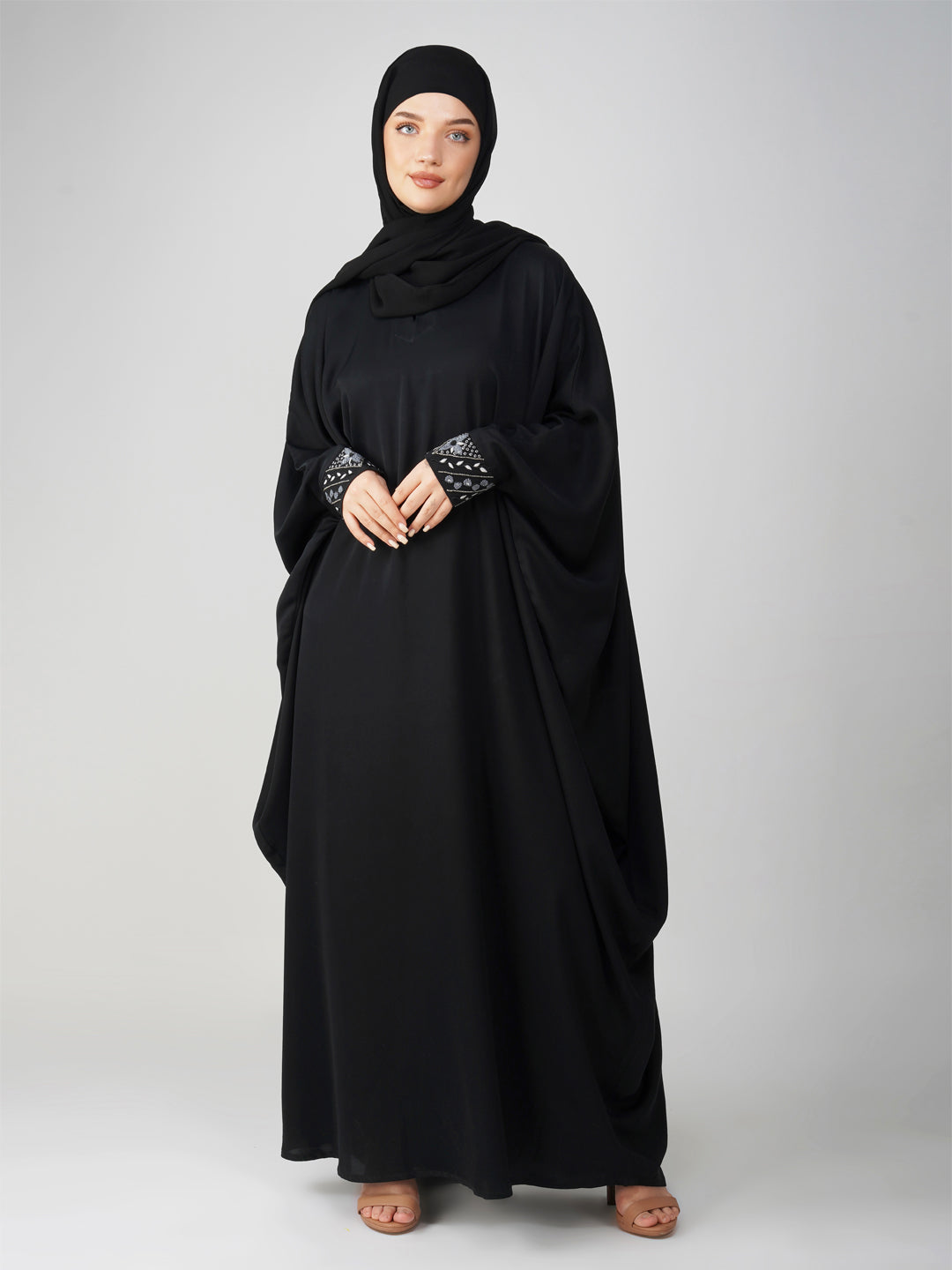 Jahanara Kaftan With Handwork Detail At Cuff