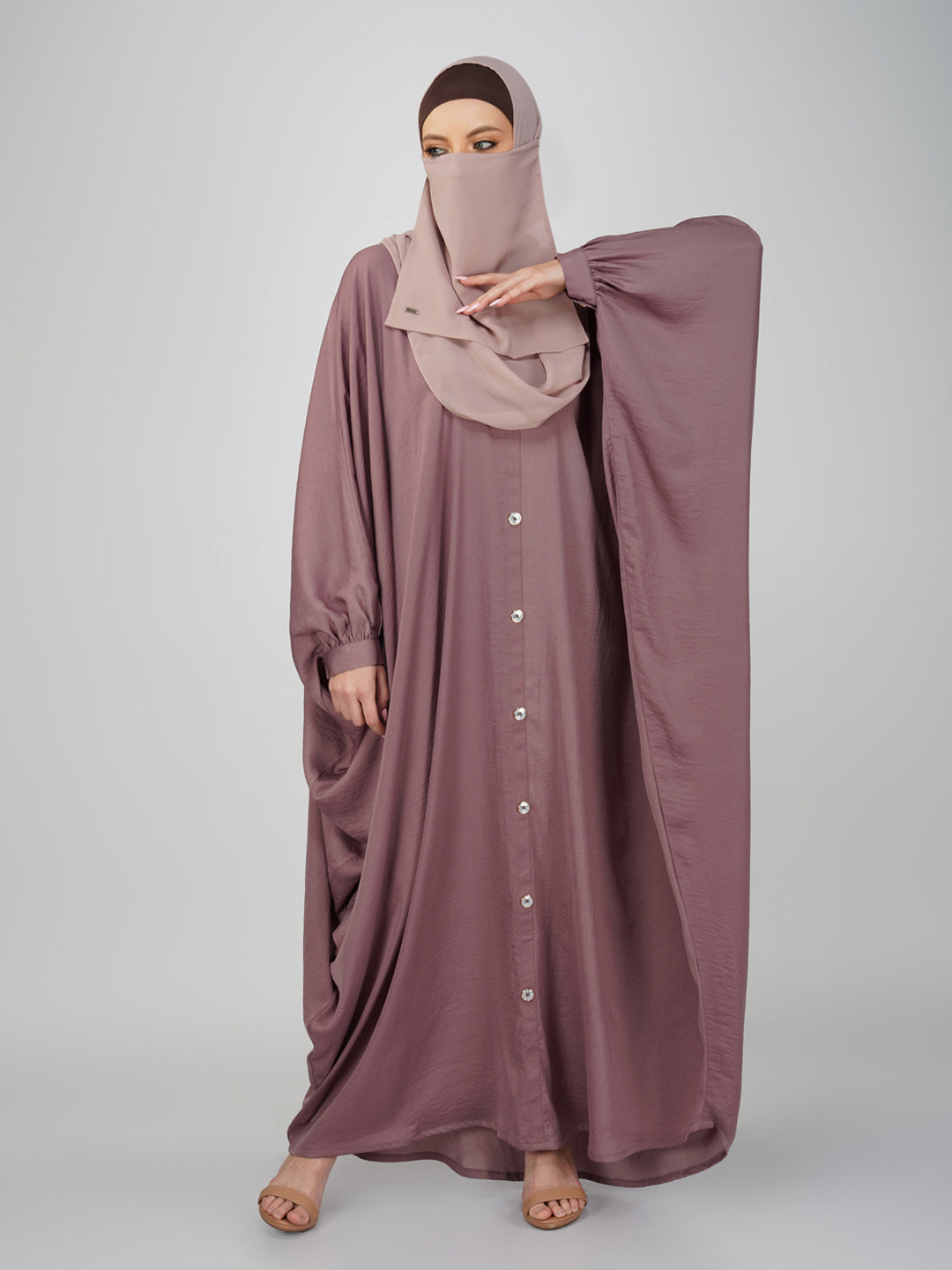 Classic Kaftan with Show Button Detail