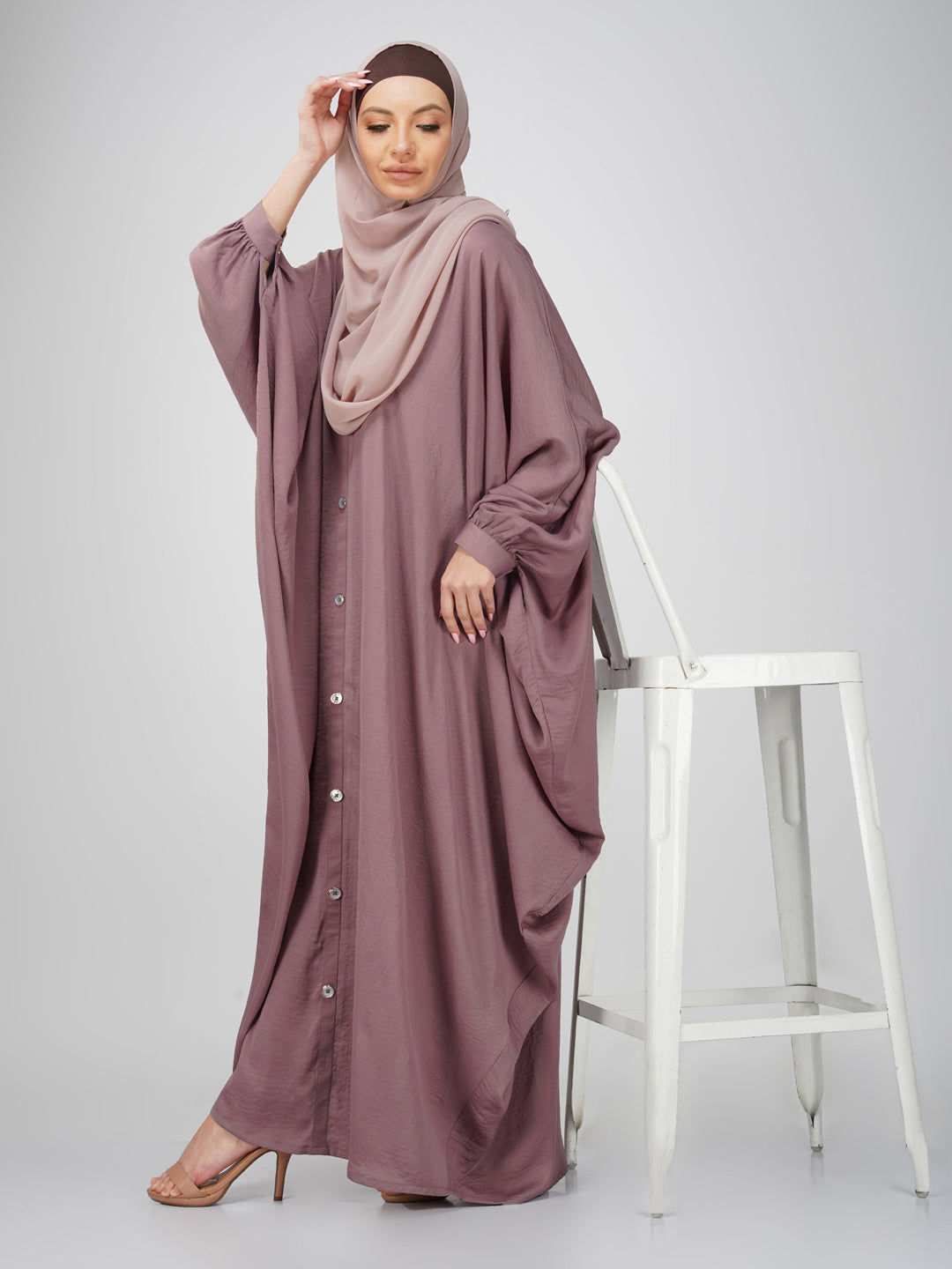 Classic Kaftan with Show Button Detail