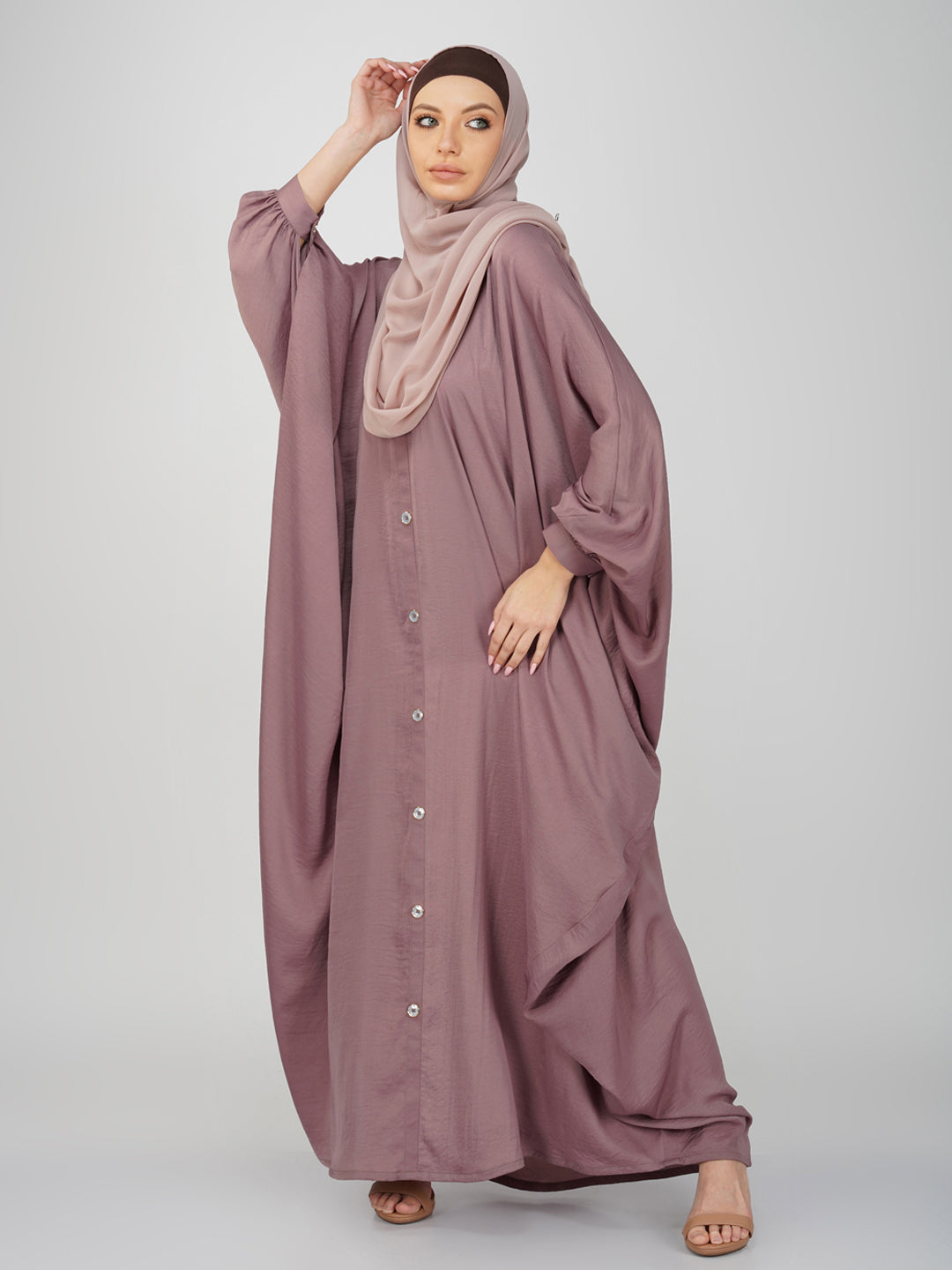 Classic Kaftan with Show Button Detail
