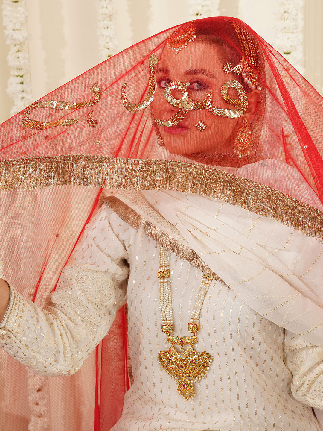 Bridal Dupatta - Handwork