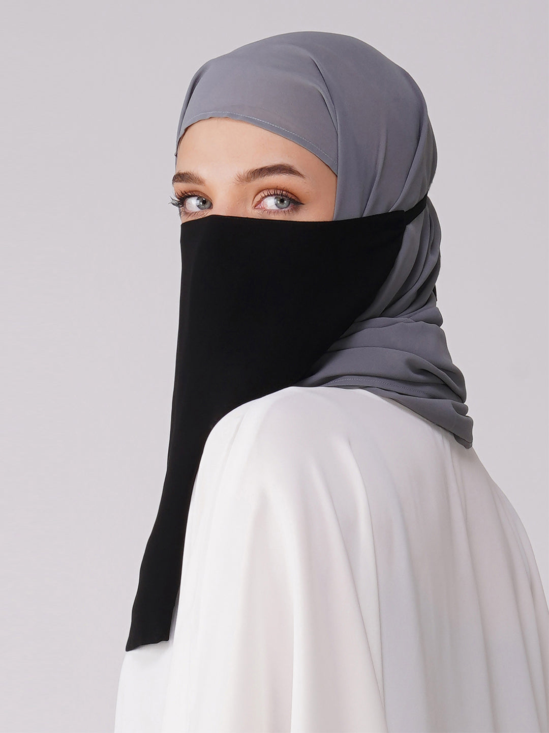 Half Niqab With Knot