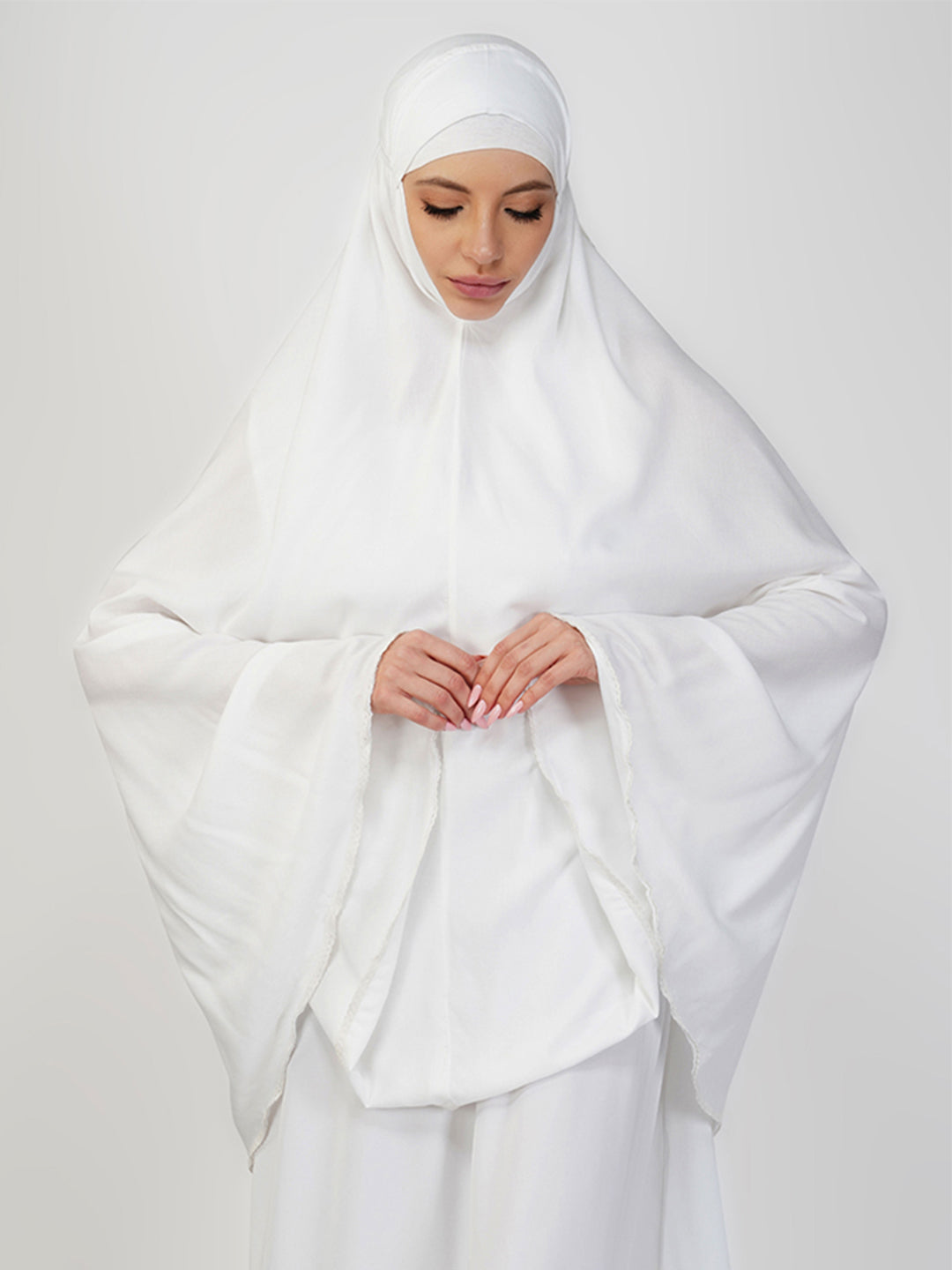 Arisha White Cotton Namaz Makhna