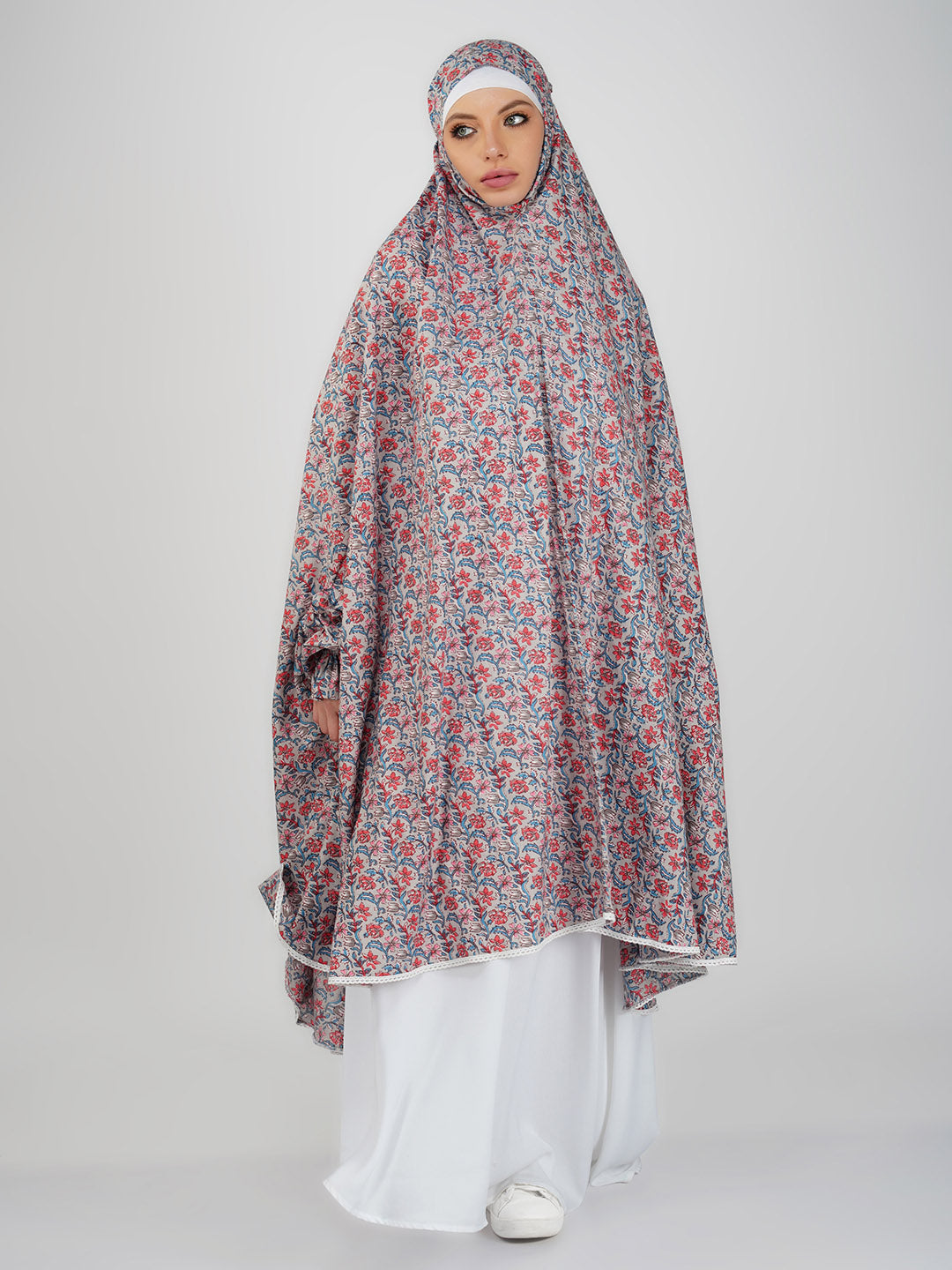Juhi Rose Floral Knee Length Cotton Namaz Makhna